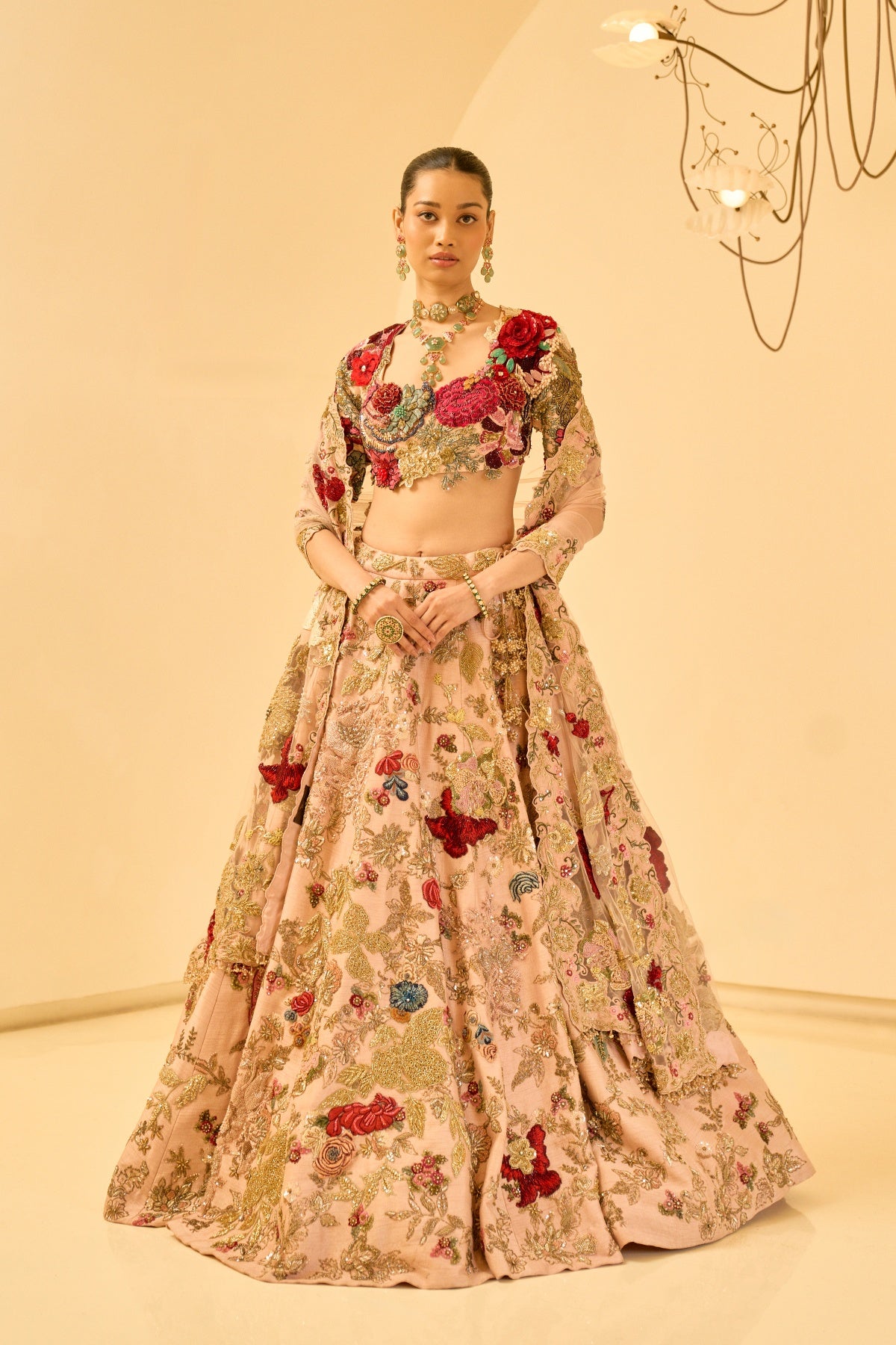 ASTERIA FLORAL LEHENGA SET