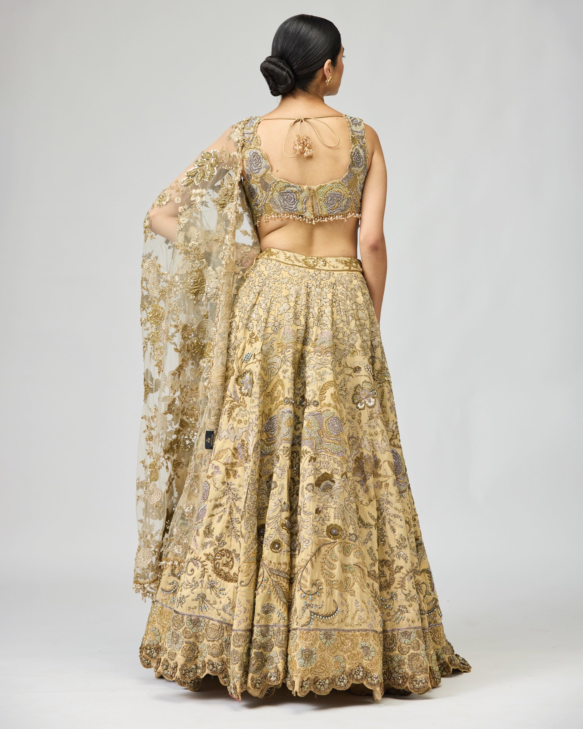 BEIGE LEHENGA SET