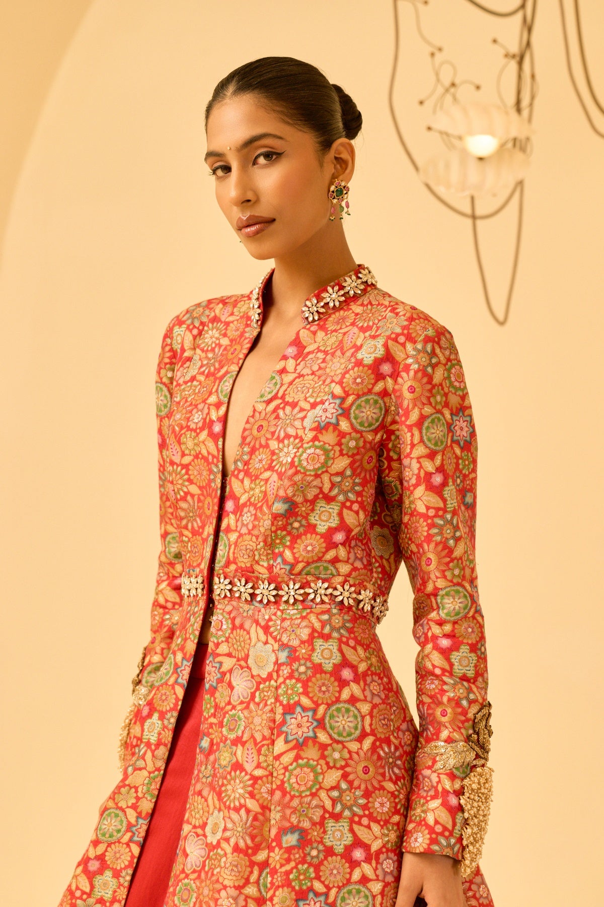 BROCADE JACKET SKIRT SET