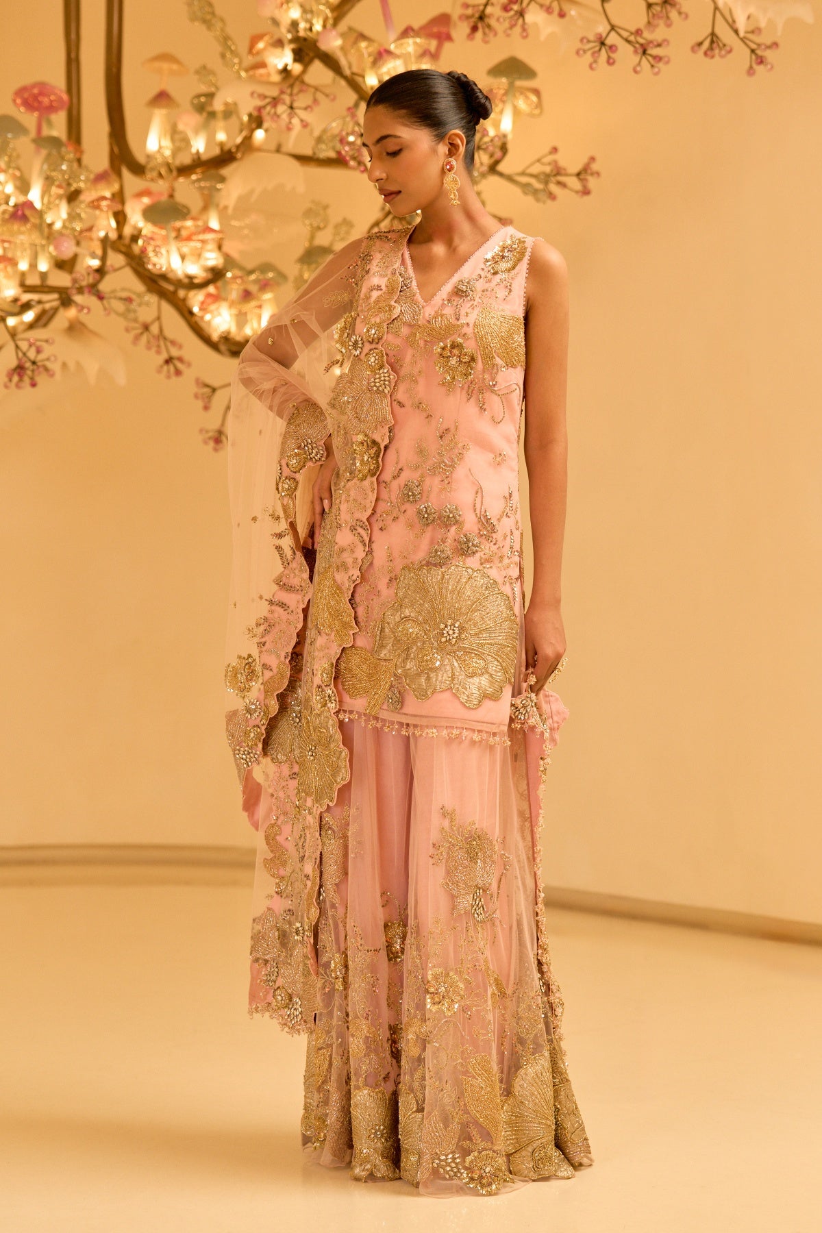 CELESTIA FLORAL EMBROIDERED KURTA SET