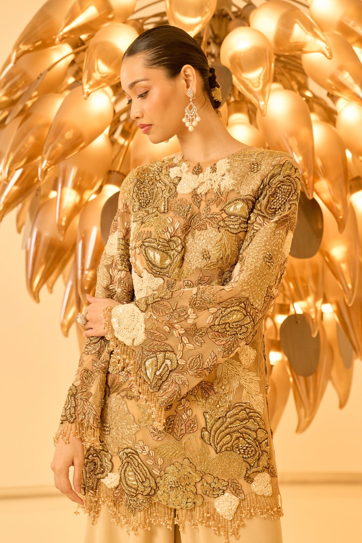 ELARA EMBELLISHED PEPLUM SET