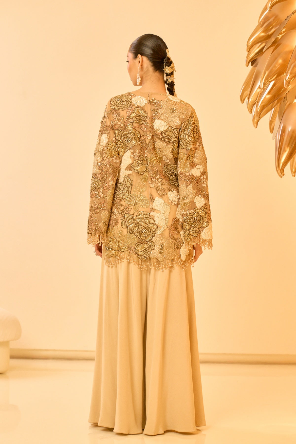 ELARA EMBELLISHED PEPLUM SET