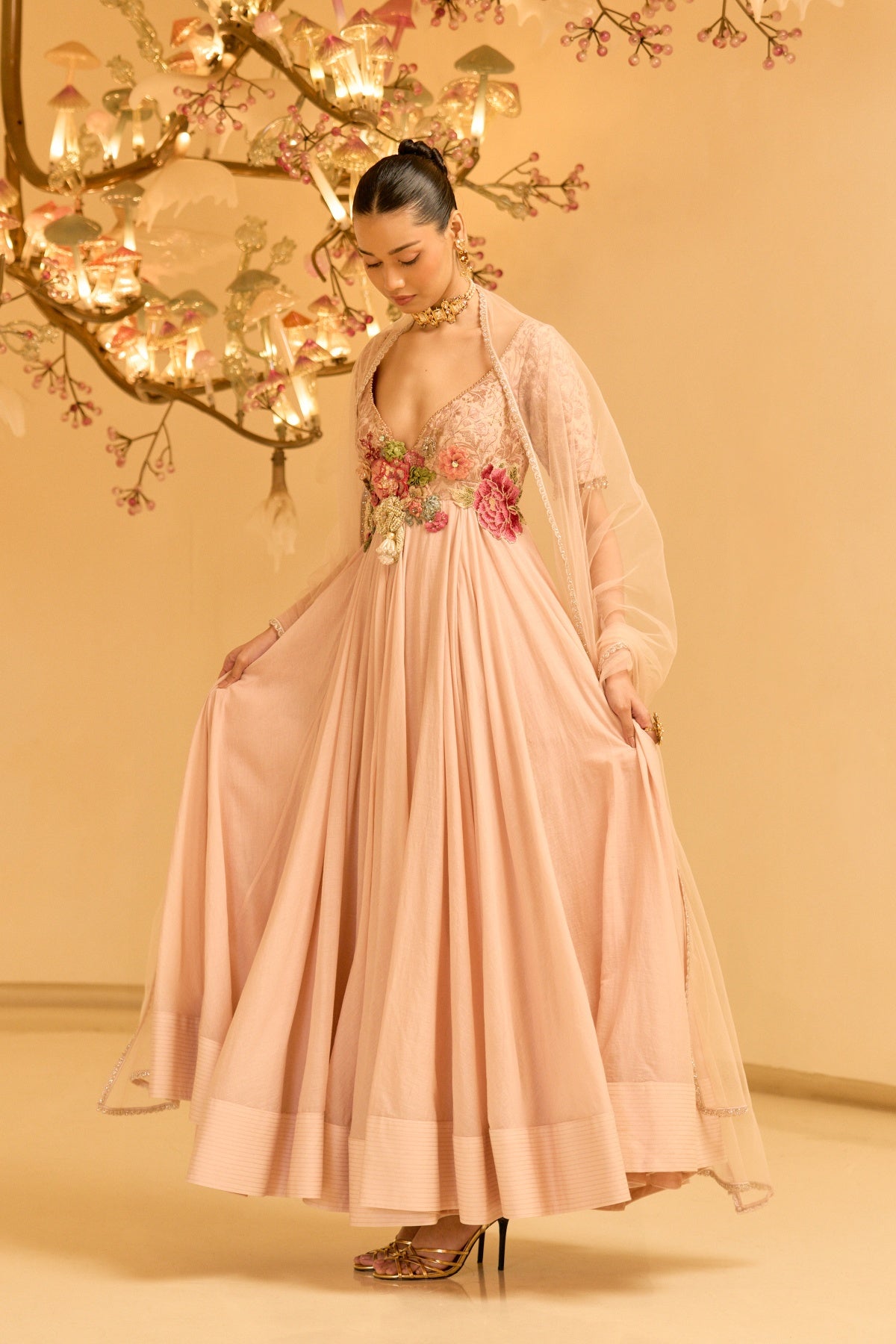 ETHEREAL BLOOM ANARKALI SET