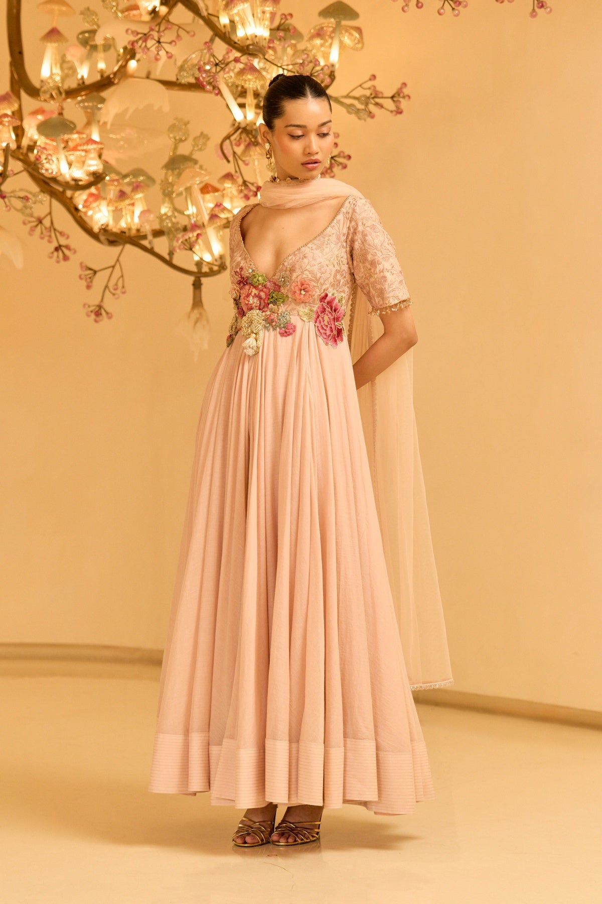 ETHEREAL BLOOM ANARKALI SET