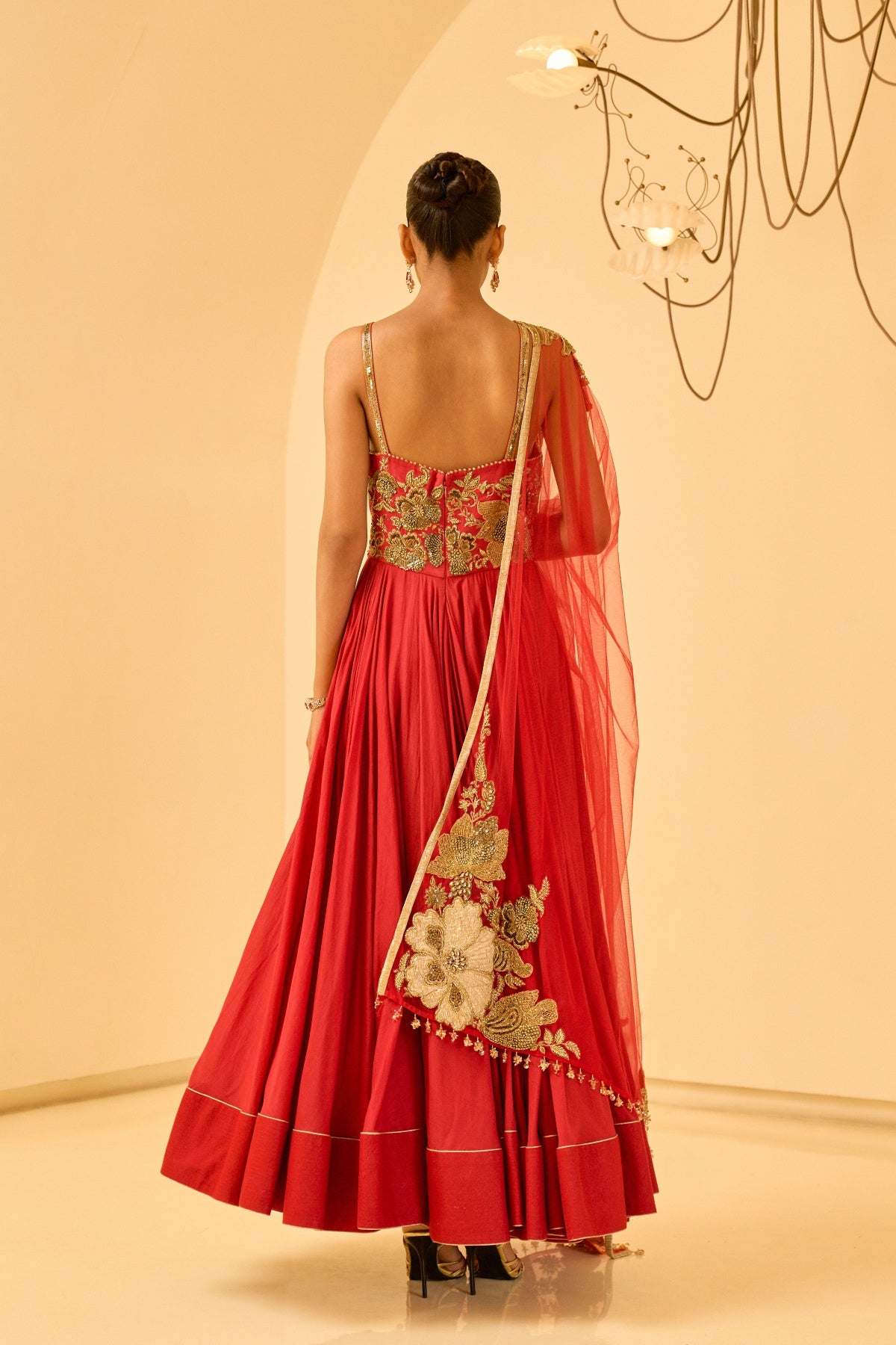 FLORAL EMBELLISHED ANARKALI SET