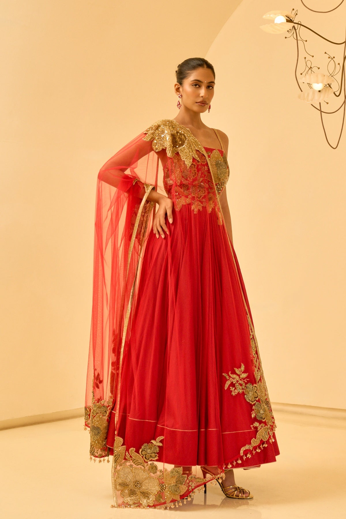 FLORAL EMBELLISHED ANARKALI SET