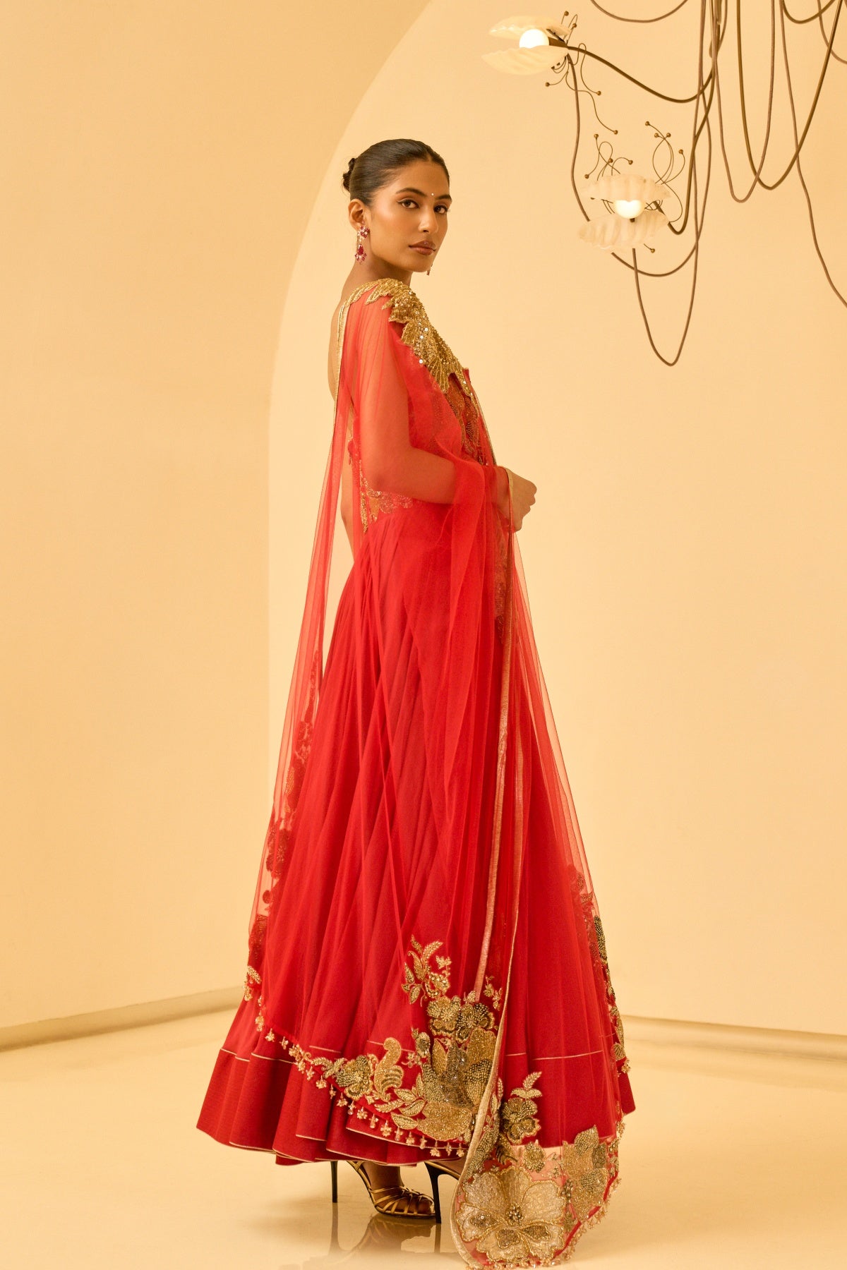 FLORAL EMBELLISHED ANARKALI SET