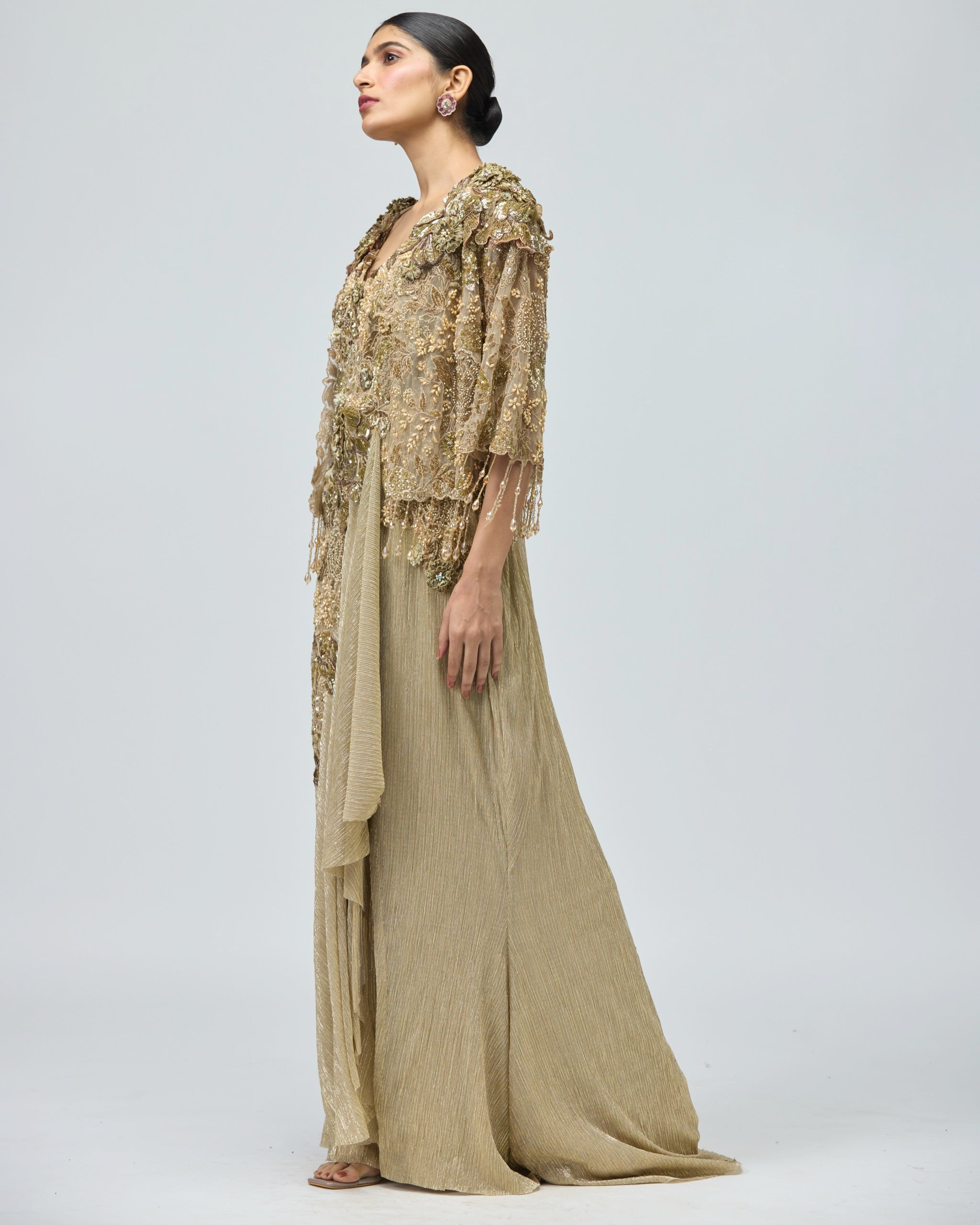 GOLD LUREX DRESS