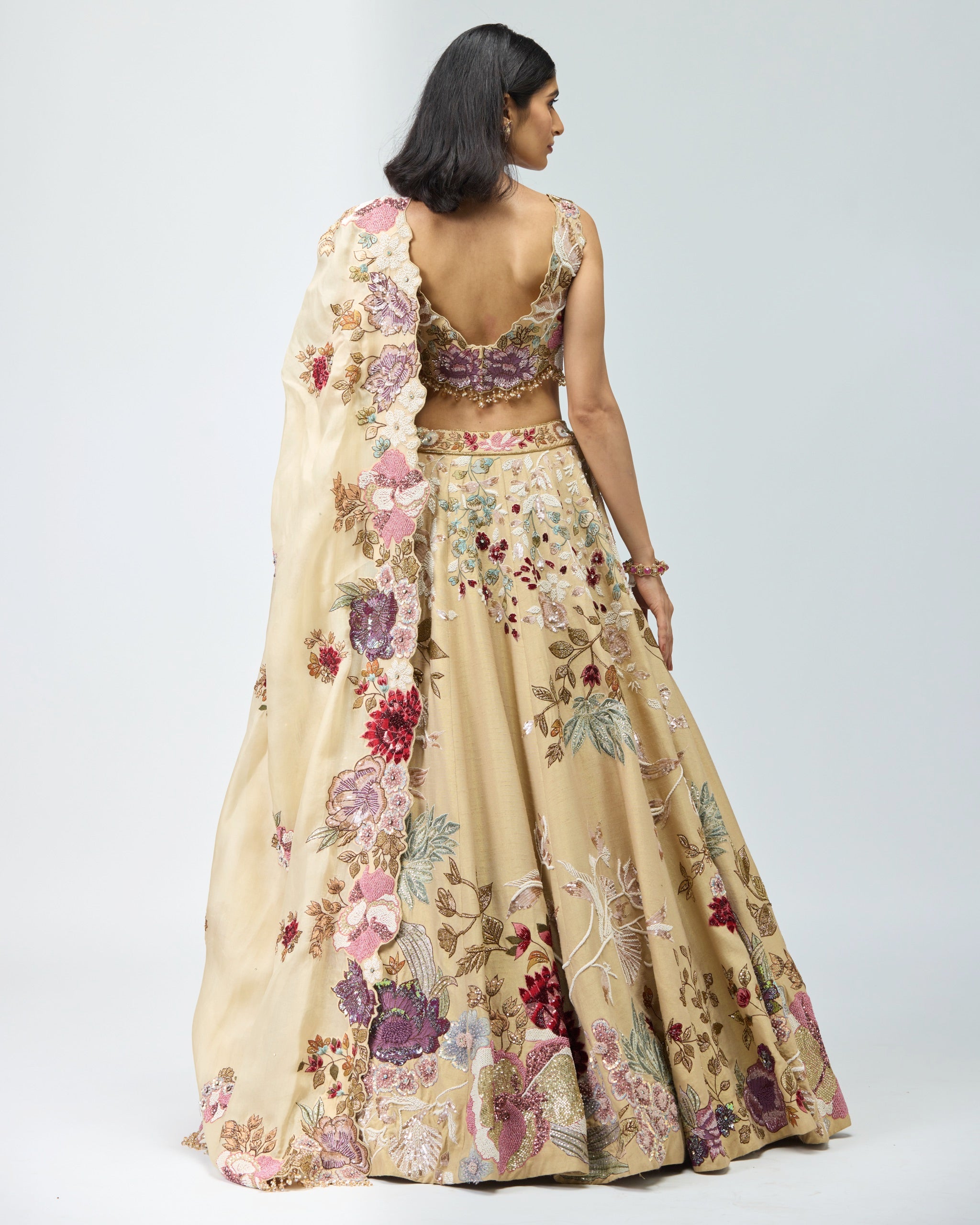 PEACH LEHENGA SET