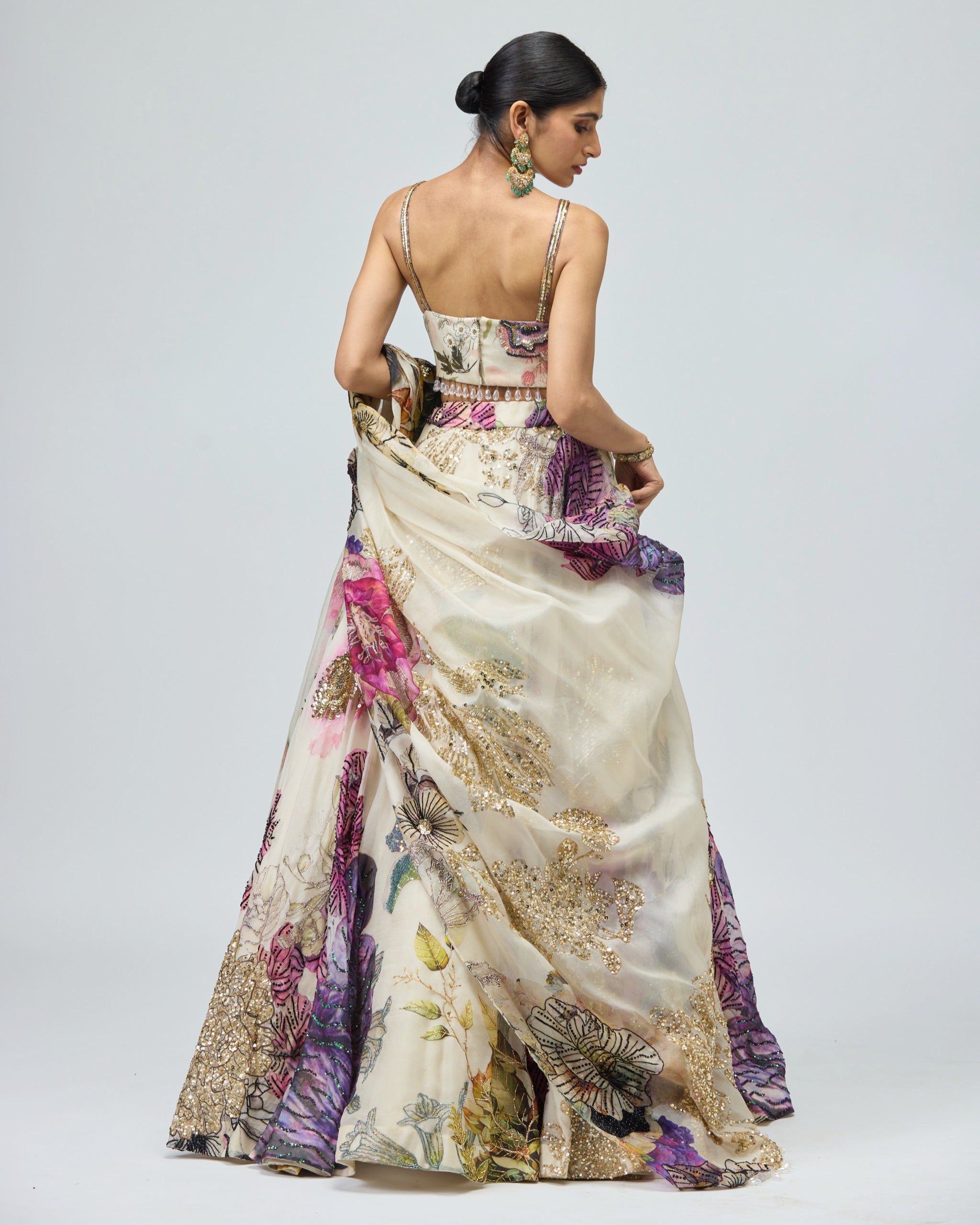 SILK ORGANZA LEHENGA SET