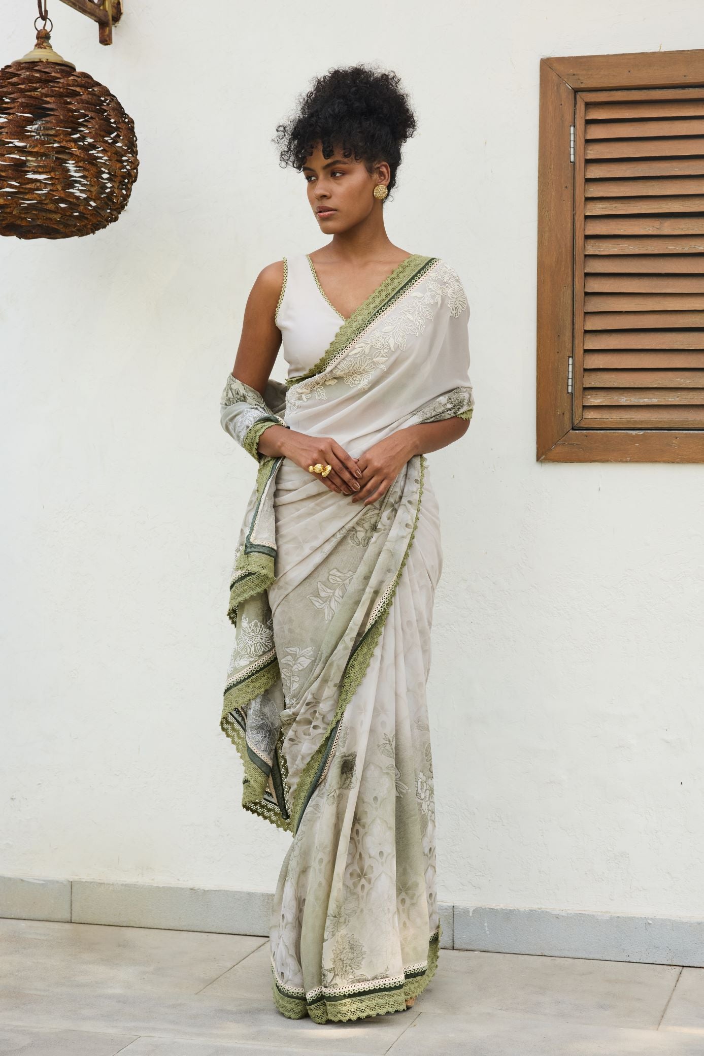 IRA PRINTED SAREE WITH BLOUSE