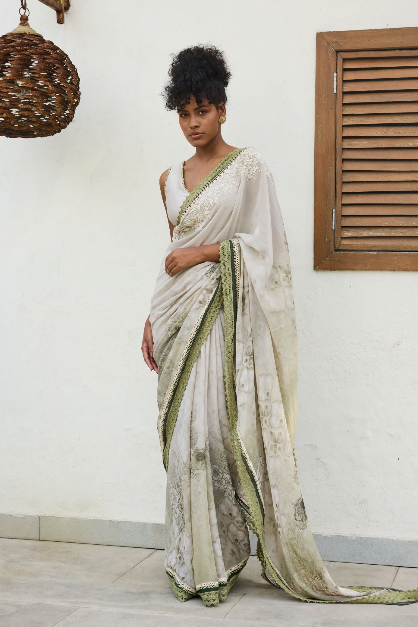 IRA PRINTED SAREE WITH BLOUSE