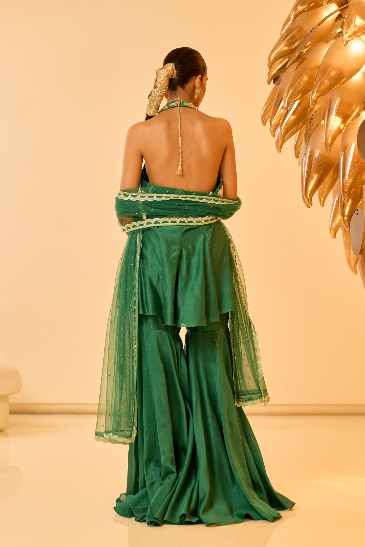 VERDANT PEPLUM SET