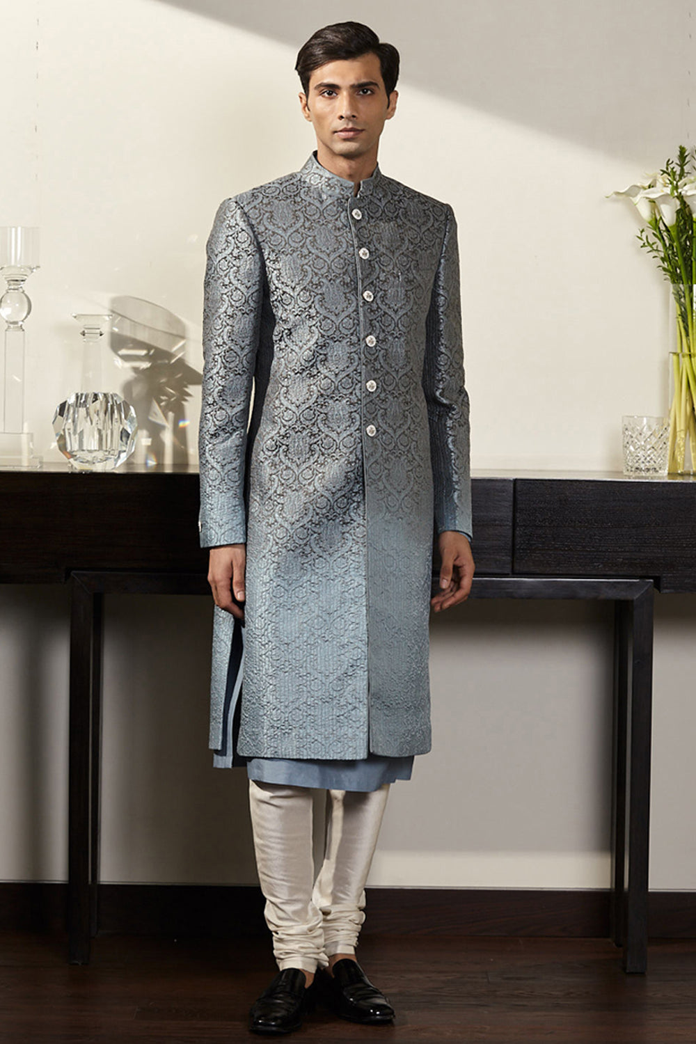 Blue Ombré Sherwani