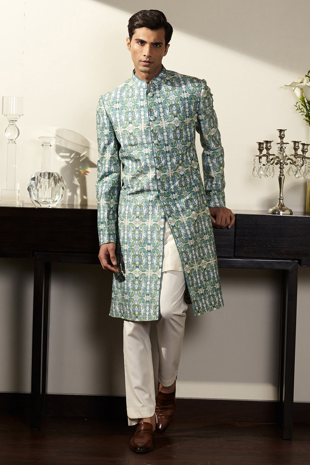 Printed Sherwani