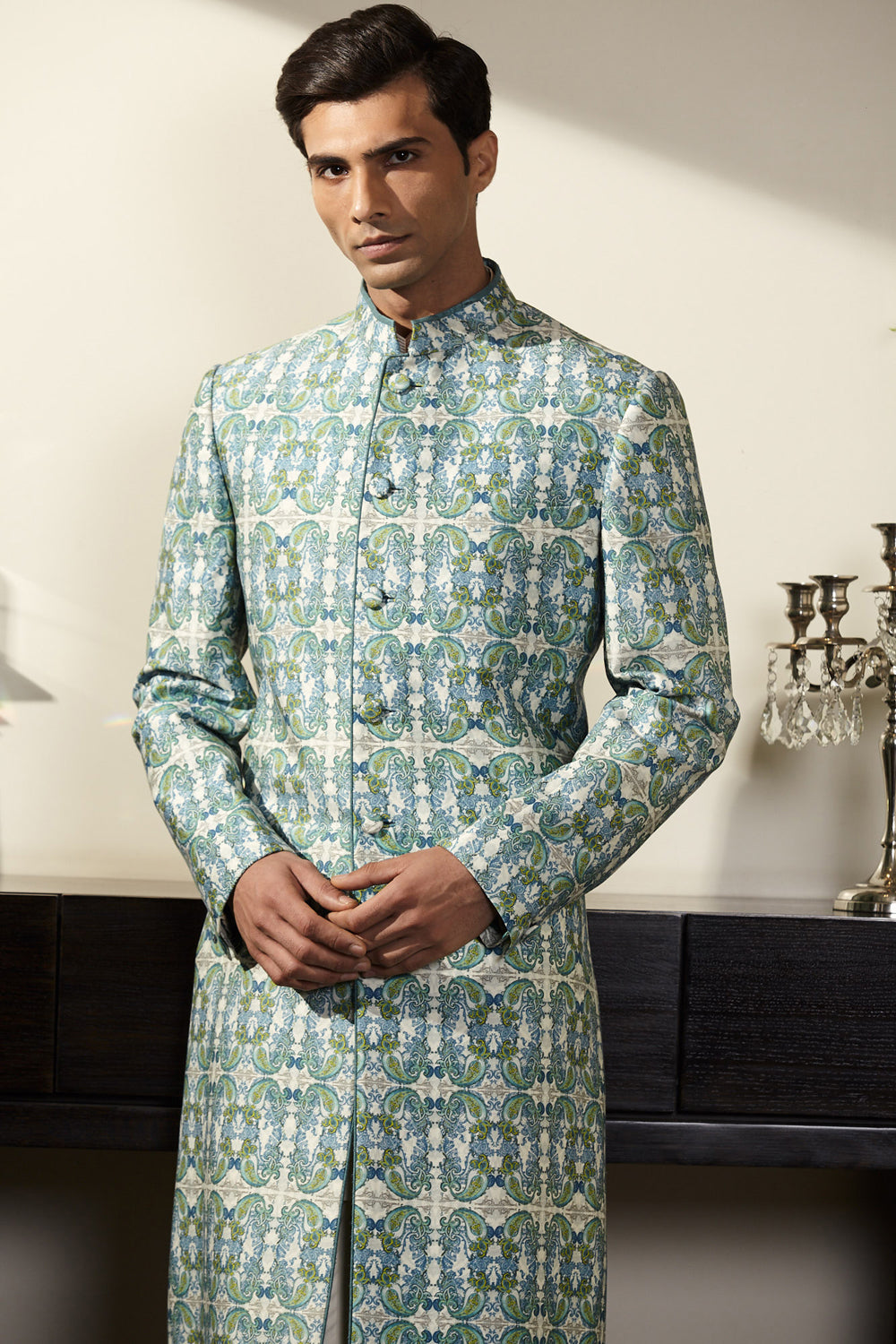 Printed Sherwani