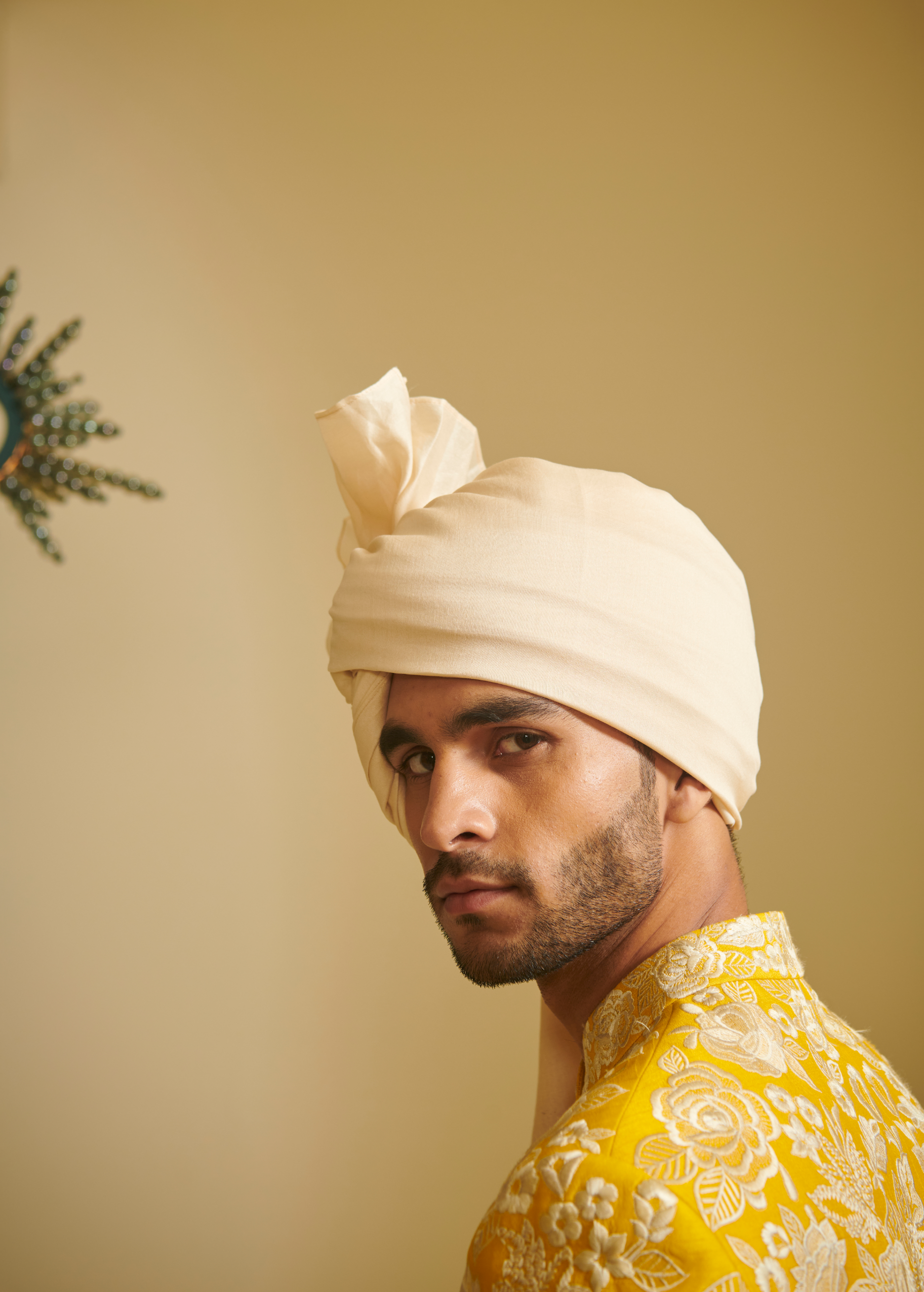 Embroidered Sherwani With Silk Ivory Churidar