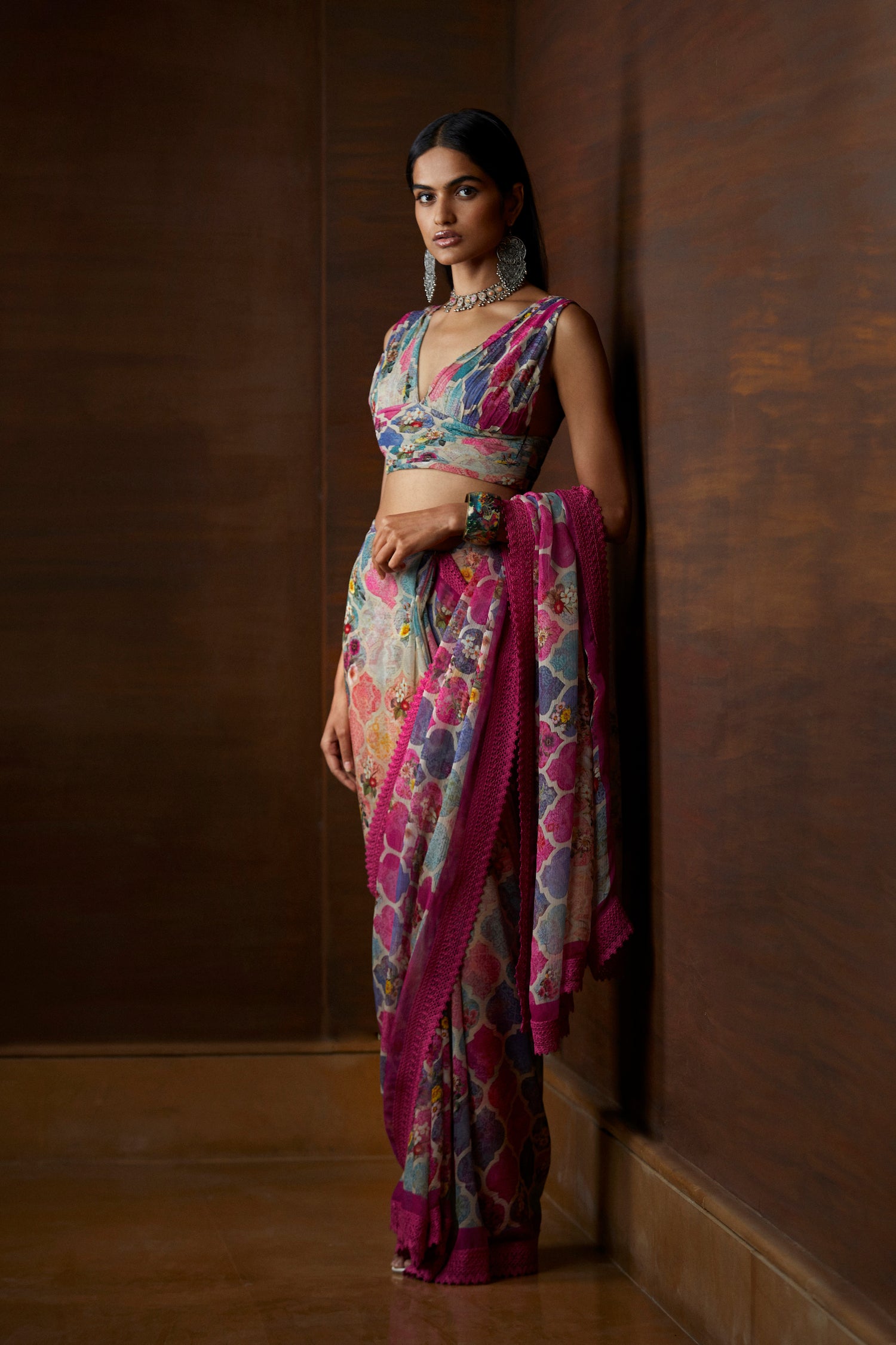 Moroccan Touch Printed Saree