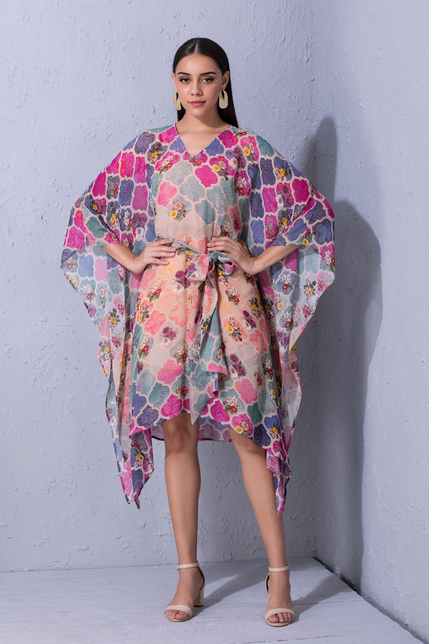 Moroccan Touch Printed kaftan