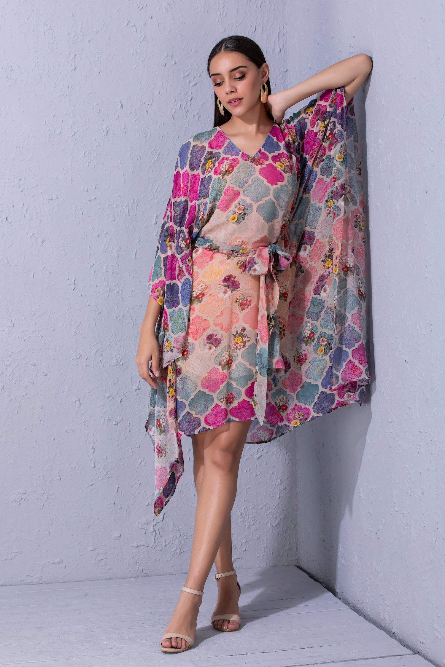 Moroccan Touch Printed kaftan