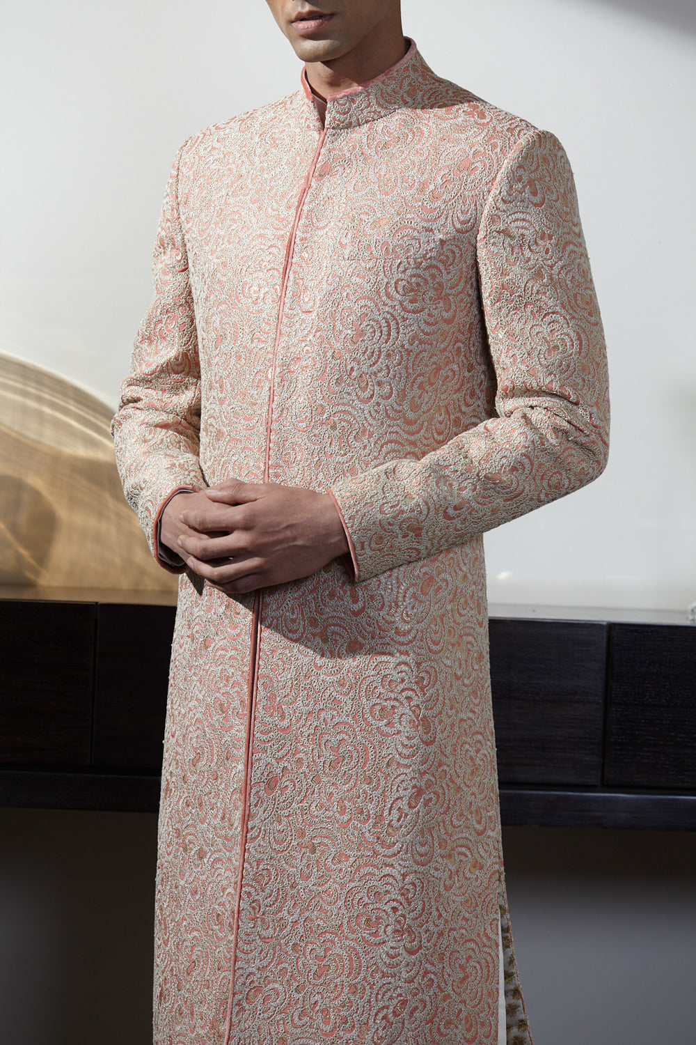 Peach Sherwani