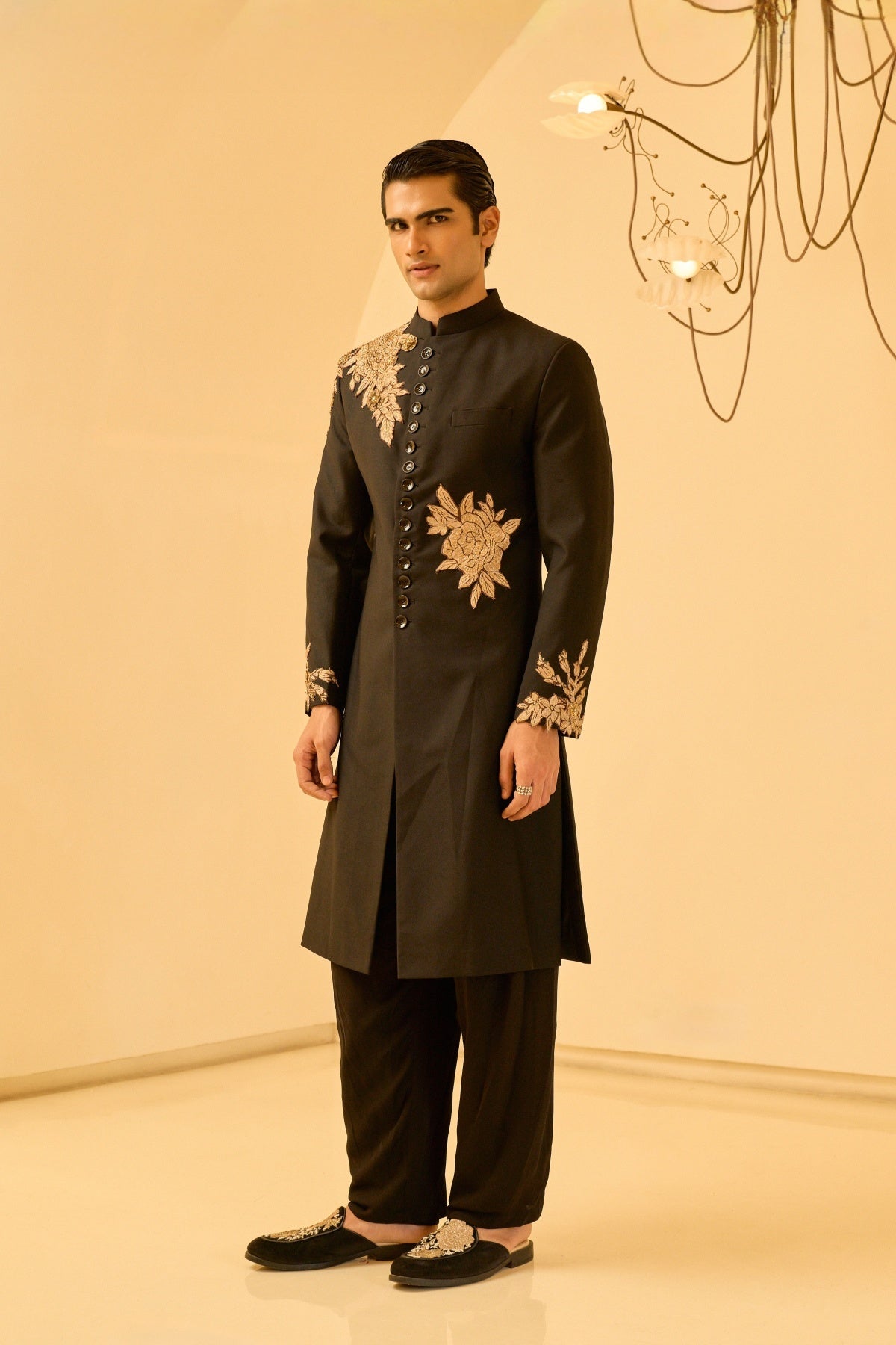 Noir Sherwani