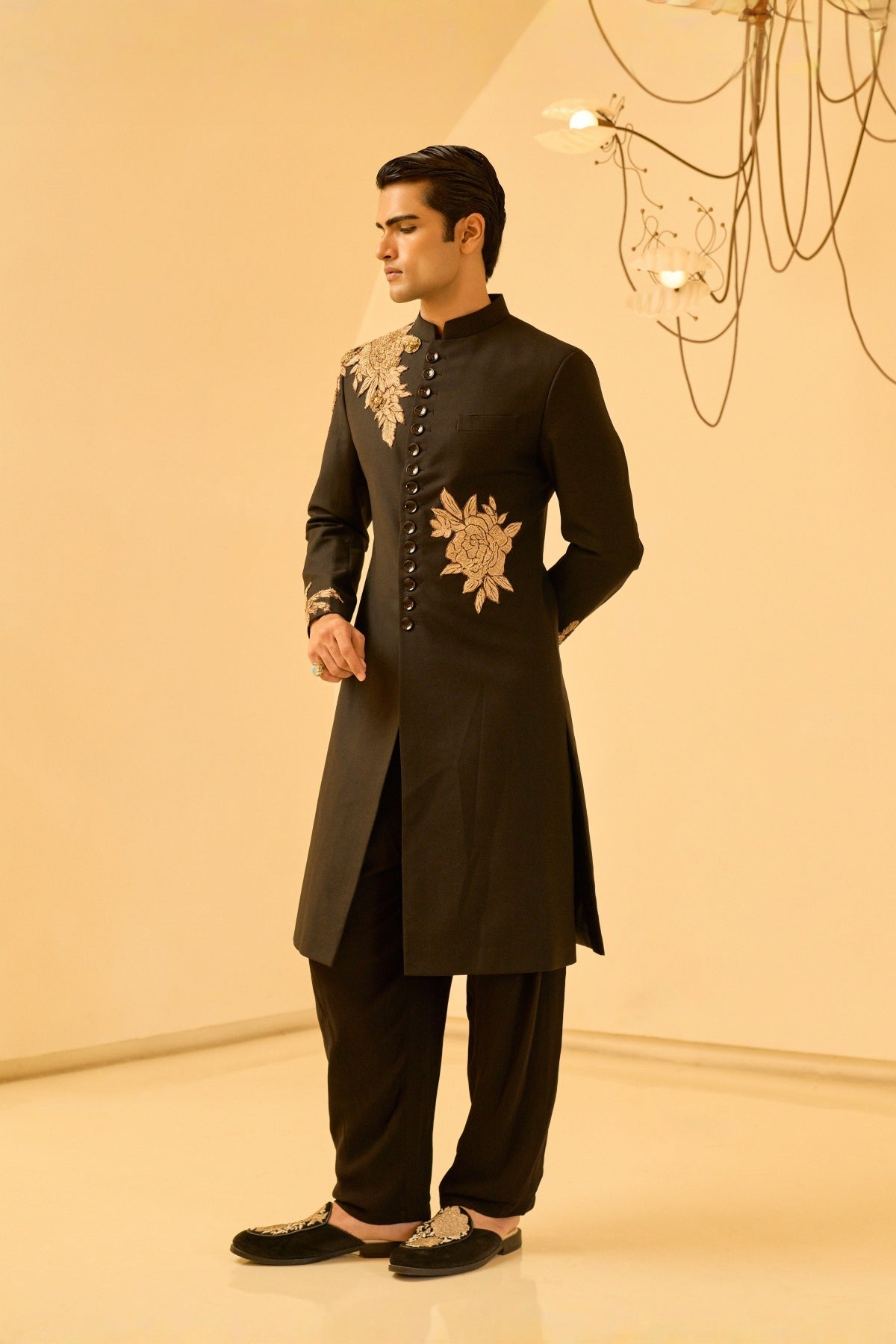 Noir Sherwani
