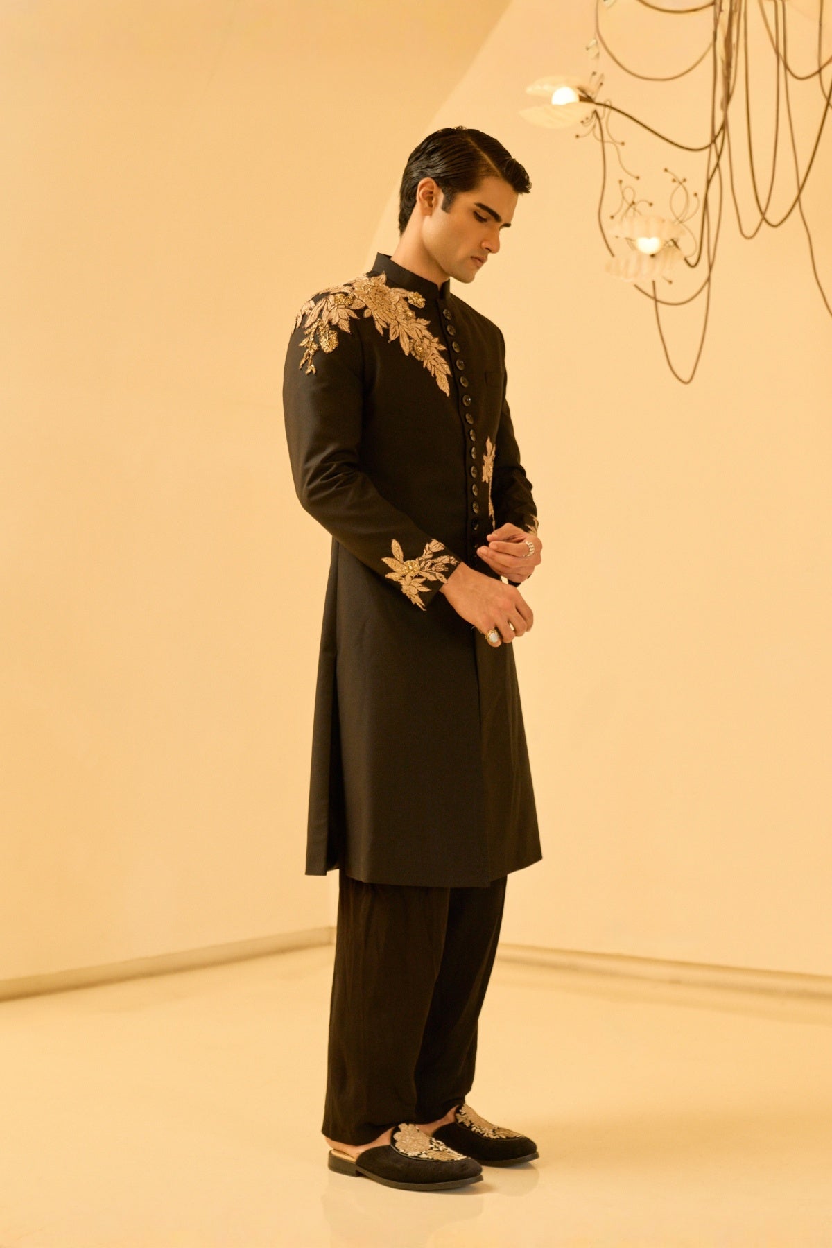 Noir Sherwani
