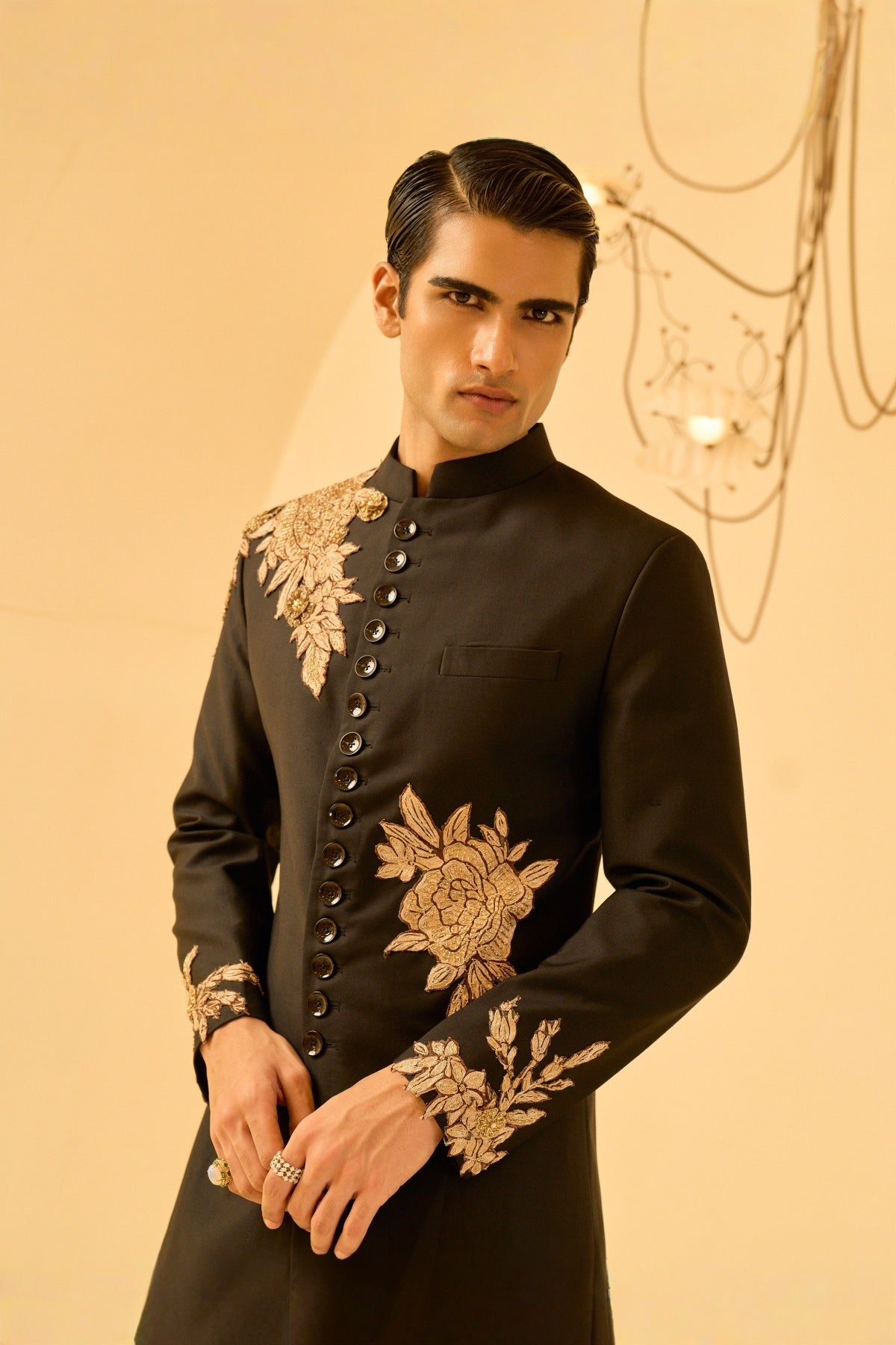 Noir Sherwani