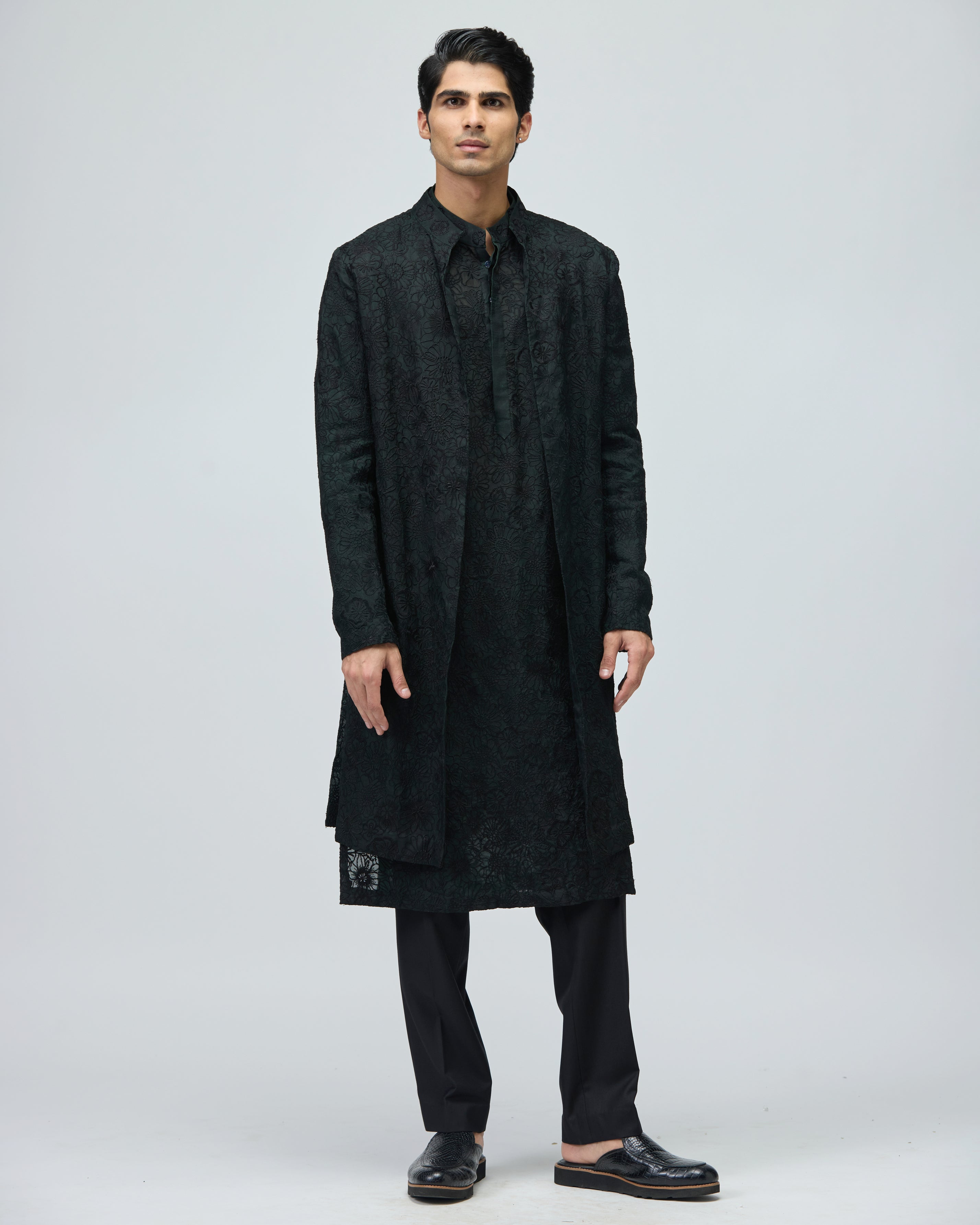 BLACK KURTA
