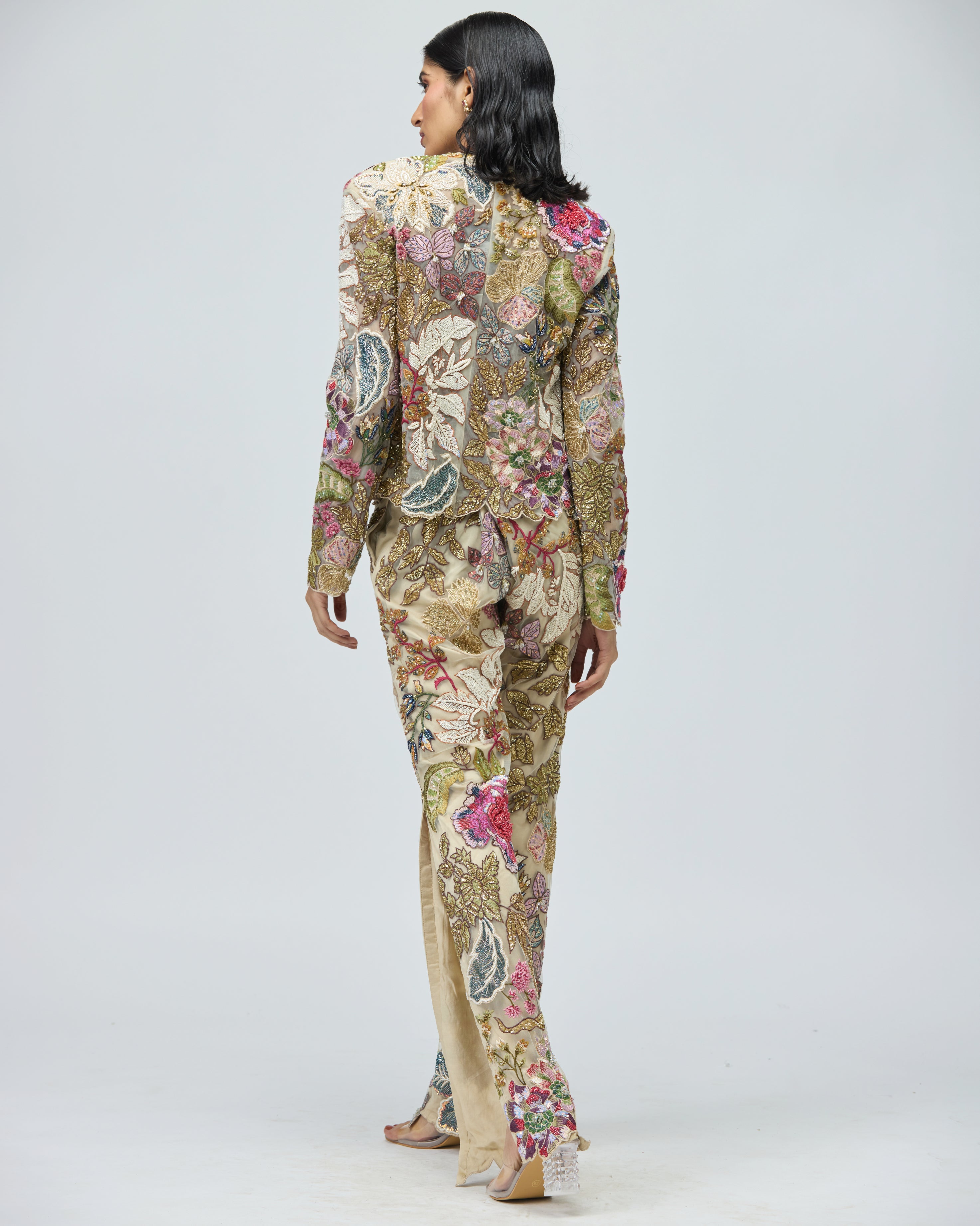 EMBROIDERED JACKET SET