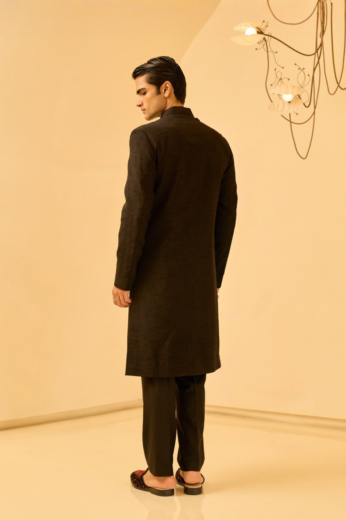 Noir Bloom Sherwani SET