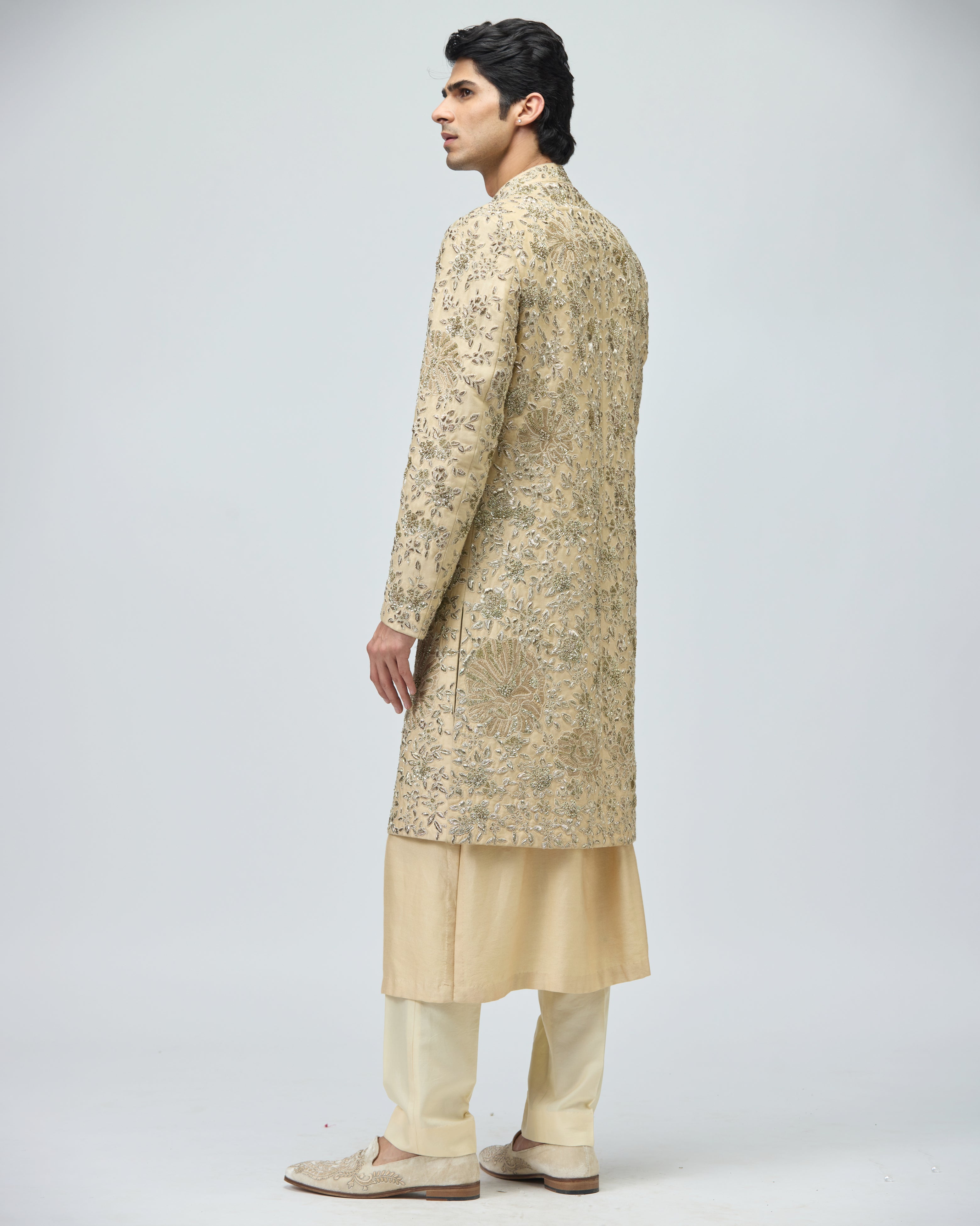 BEIGE SHERWANI