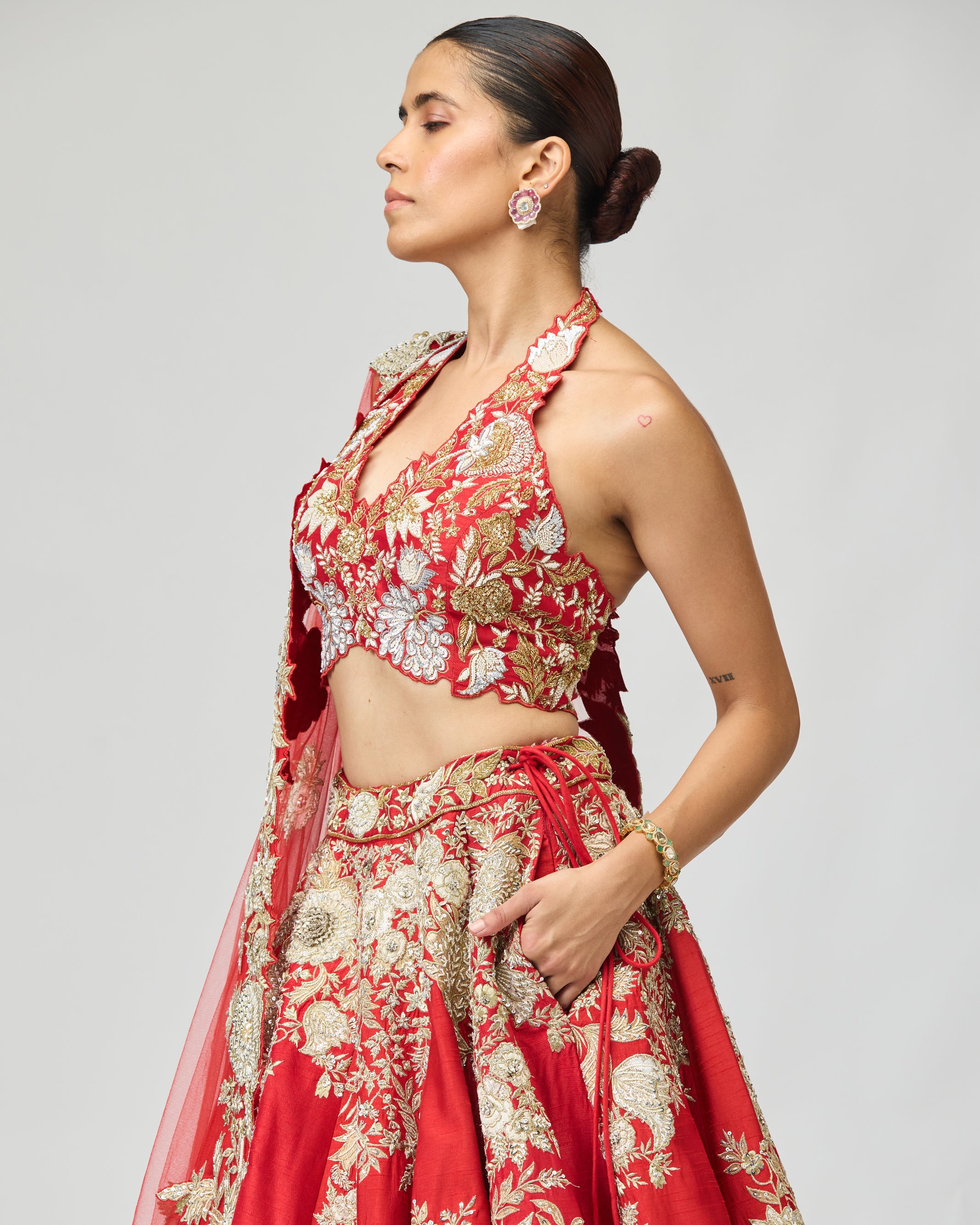 GOTA & PATCH WORK LEHENGA SET