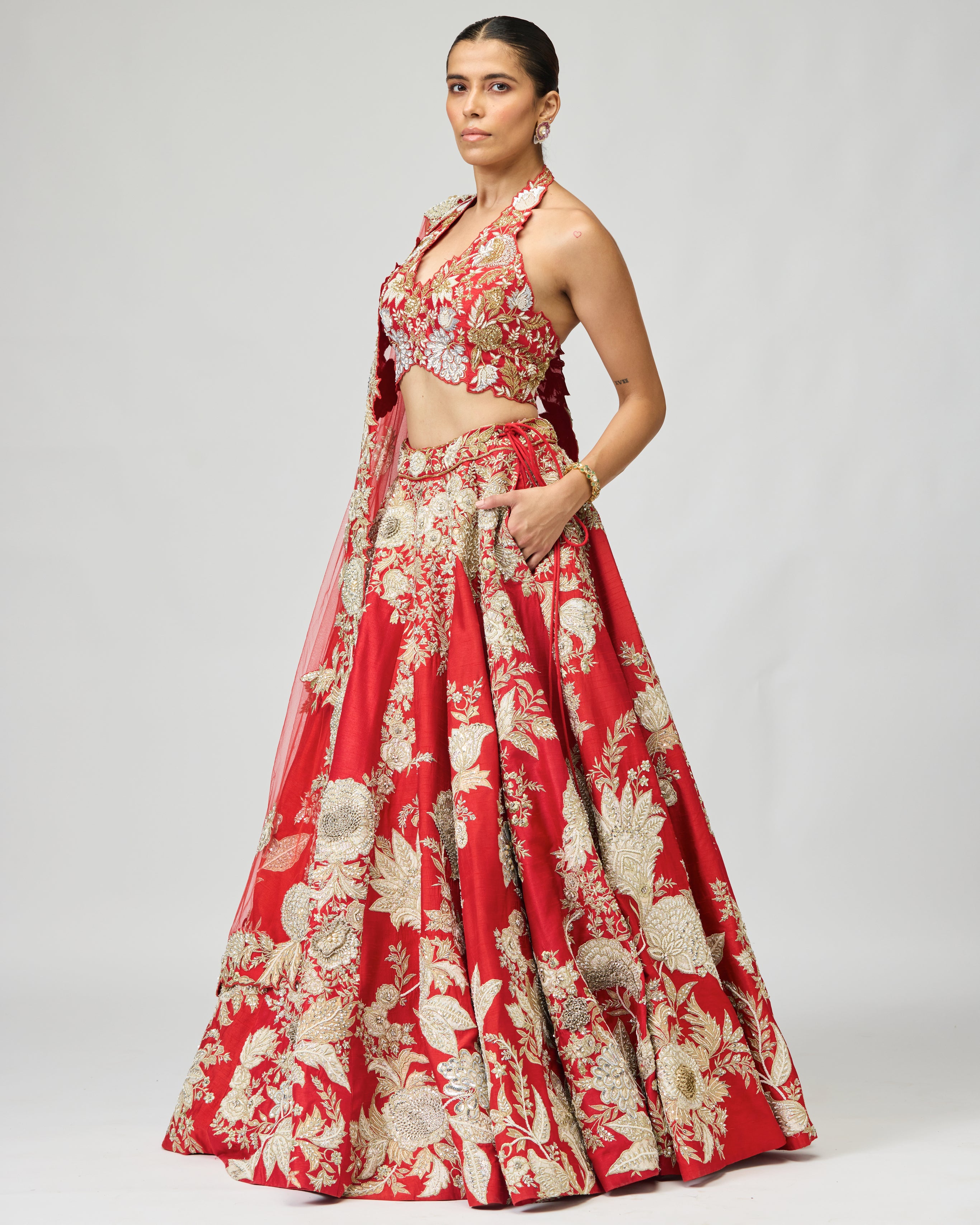 GOTA & PATCH WORK LEHENGA SET