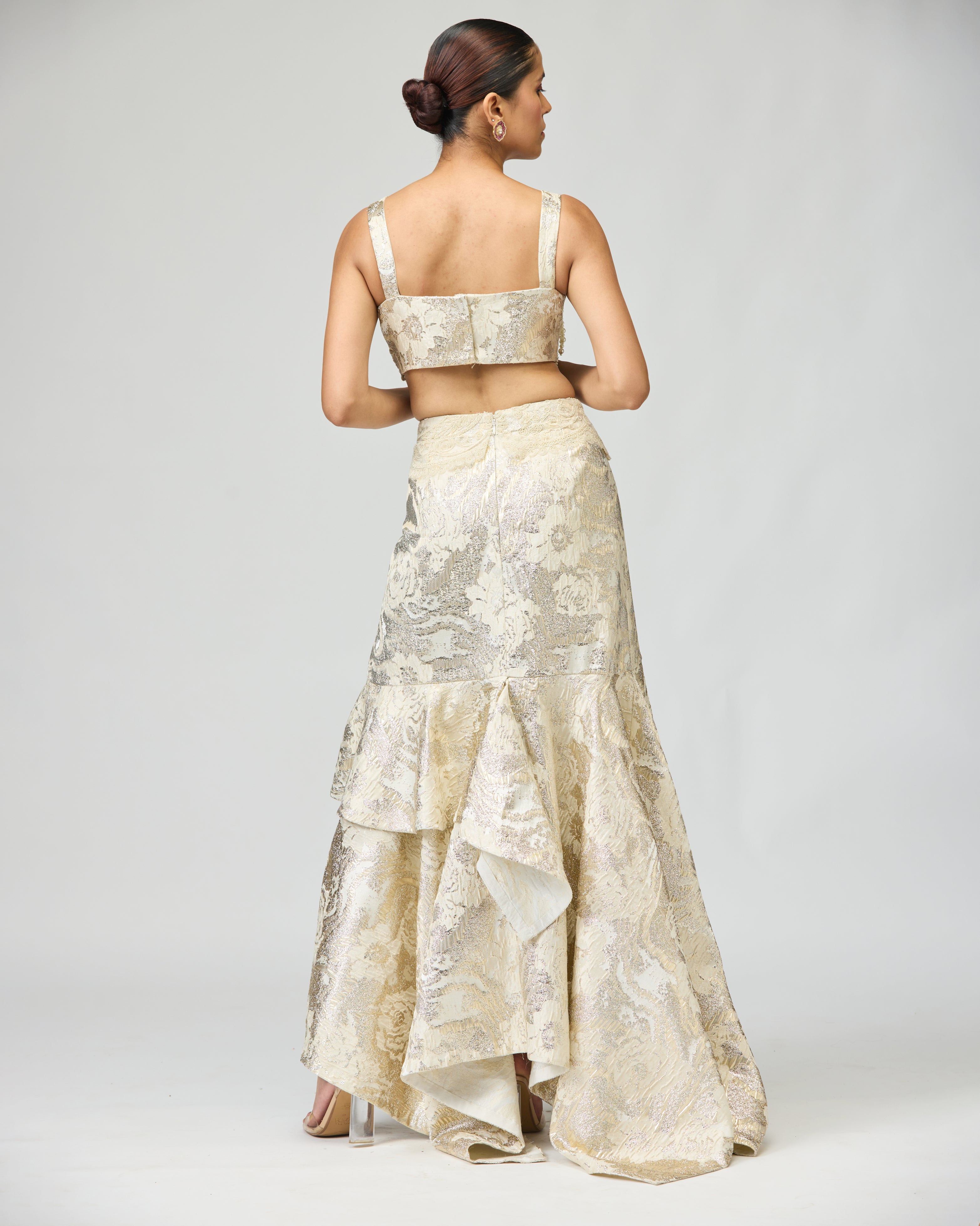SILK BROCADE SKIRT SET
