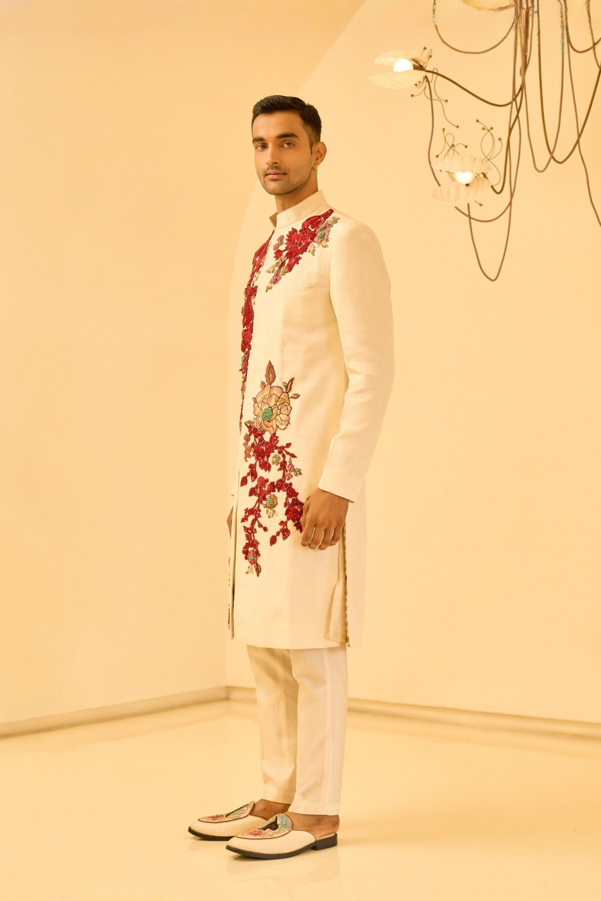 IVORY SHERWANI SET