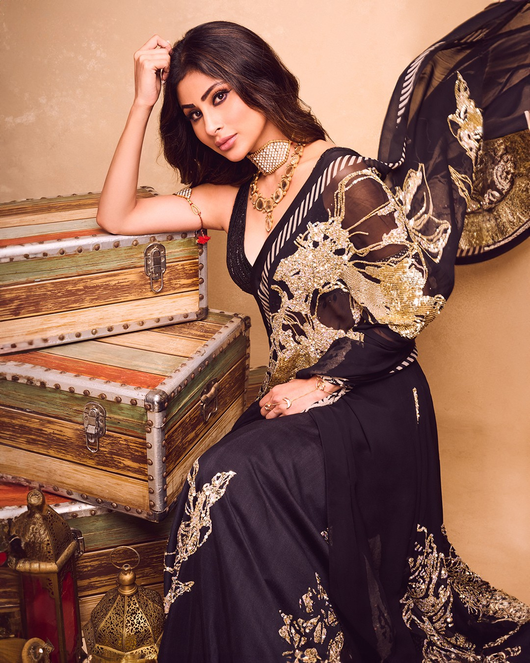 MOUNI ROY - Saree set