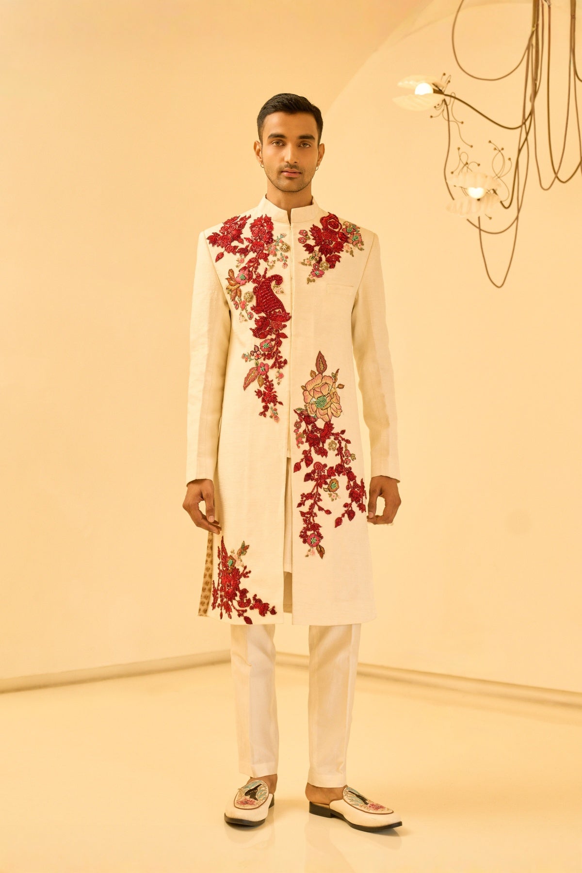 IVORY SHERWANI SET