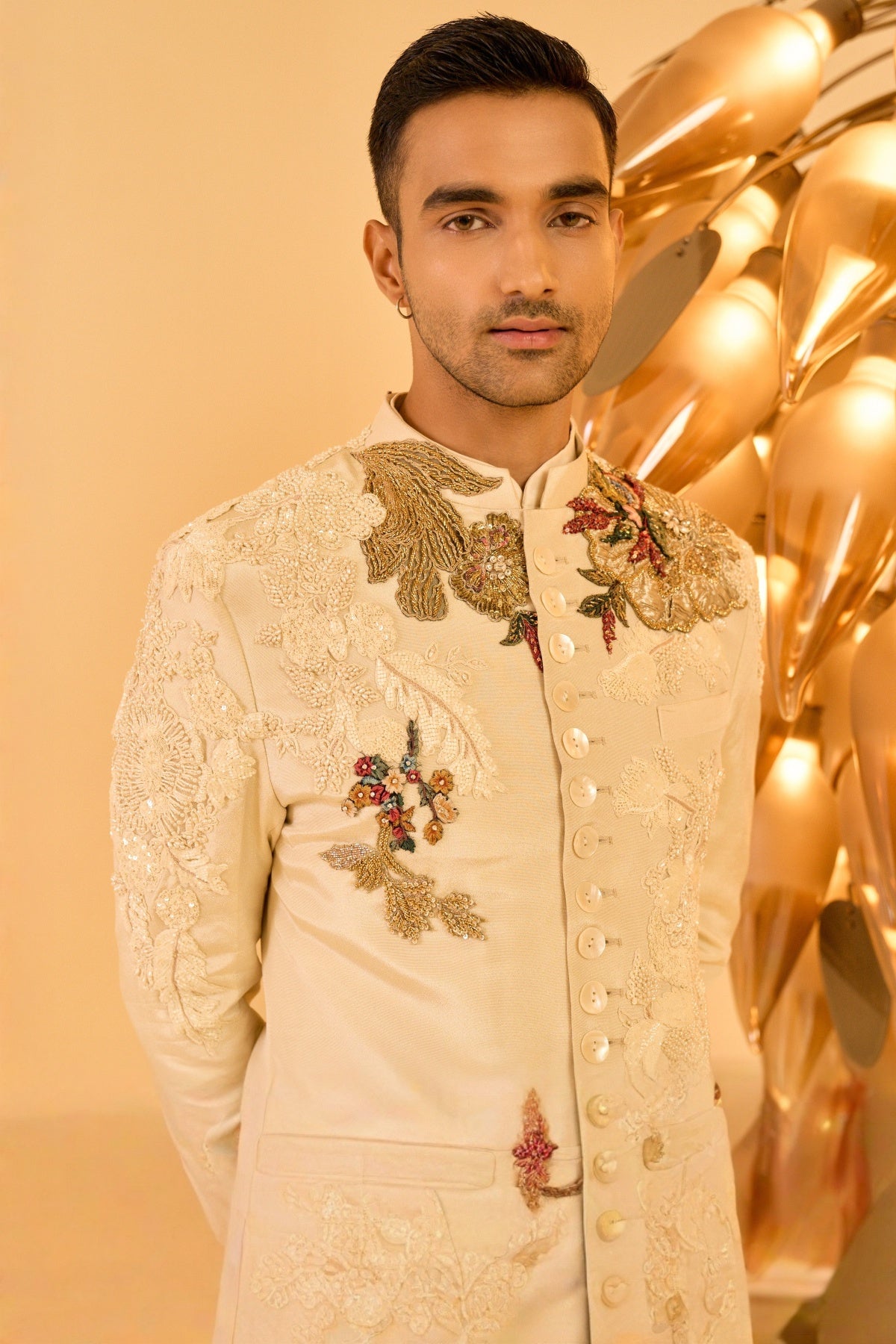 Champagne Opus Sherwani SET