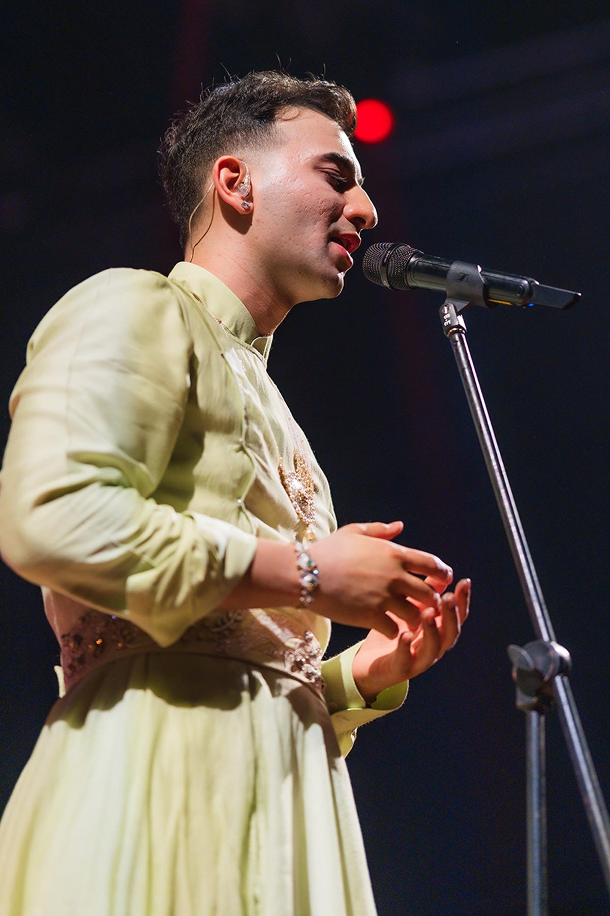 Risabh Sharma Pastel Angrakha kurta