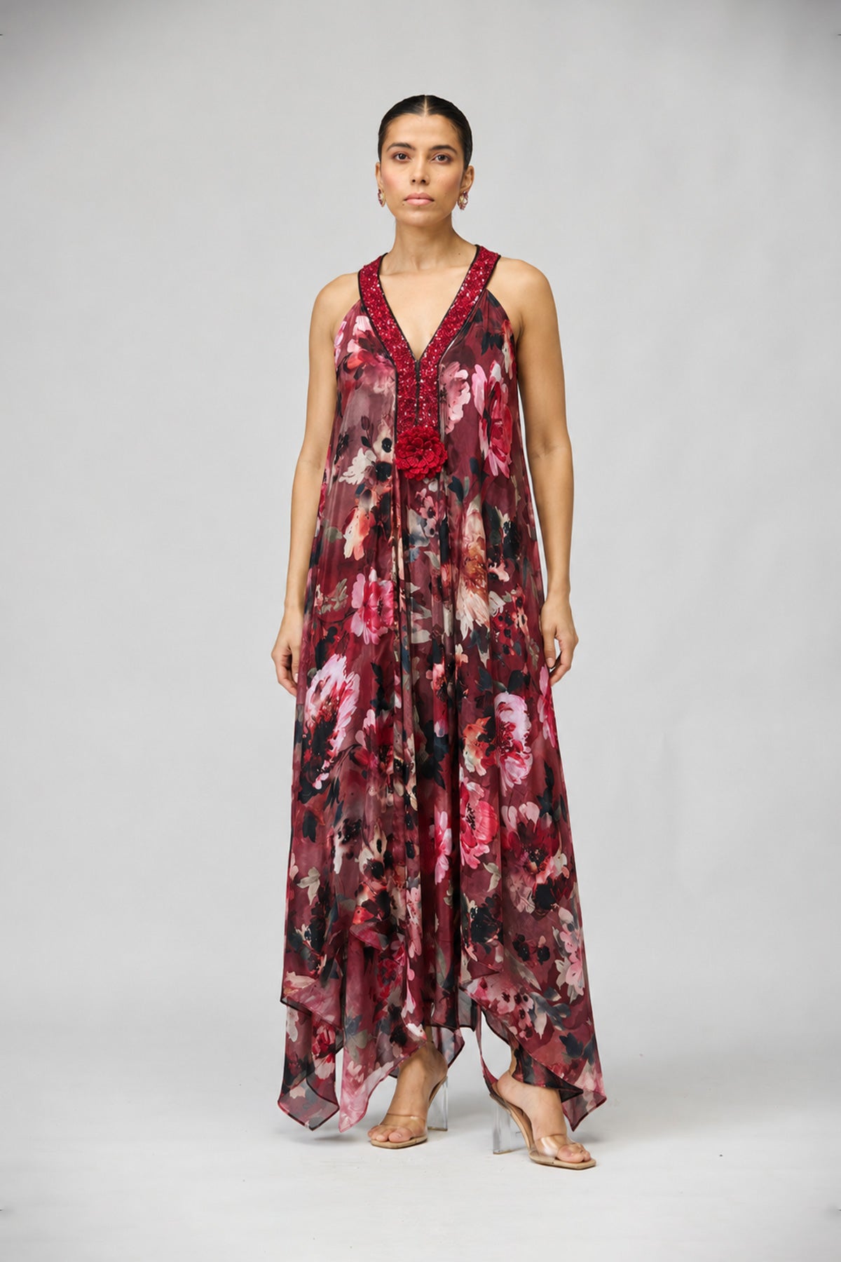 Bloom Printed Long Dress