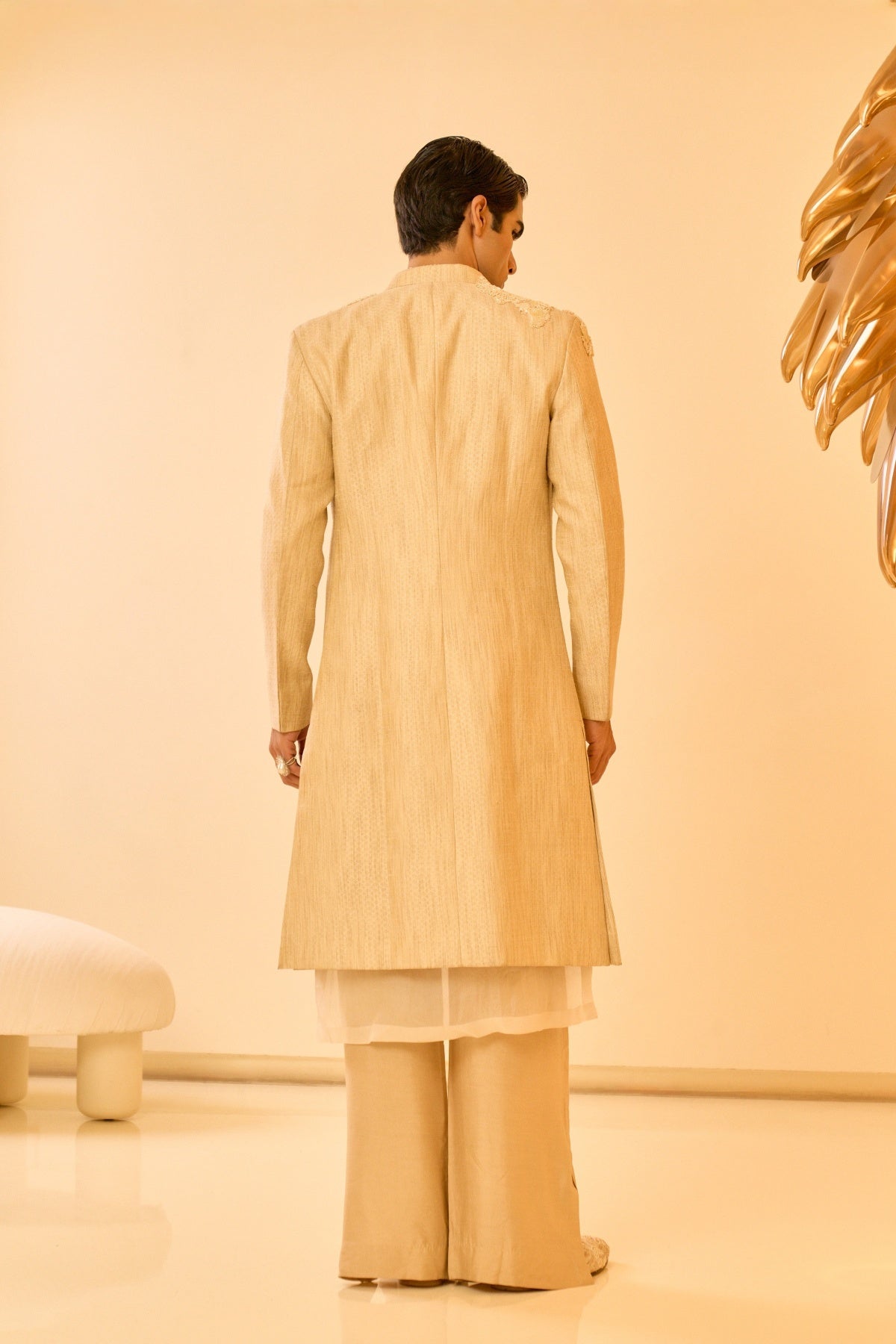 Ivory Opus Open Sherwani SET