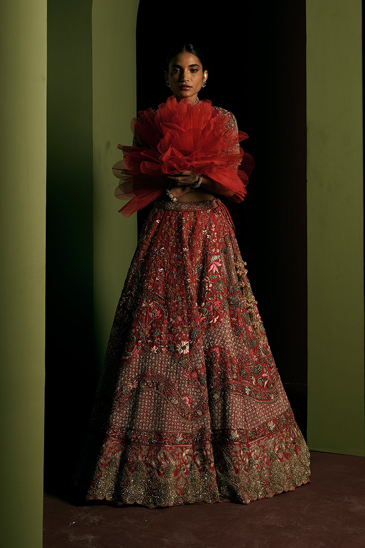 Red Royale Bridal Lehenga Set
