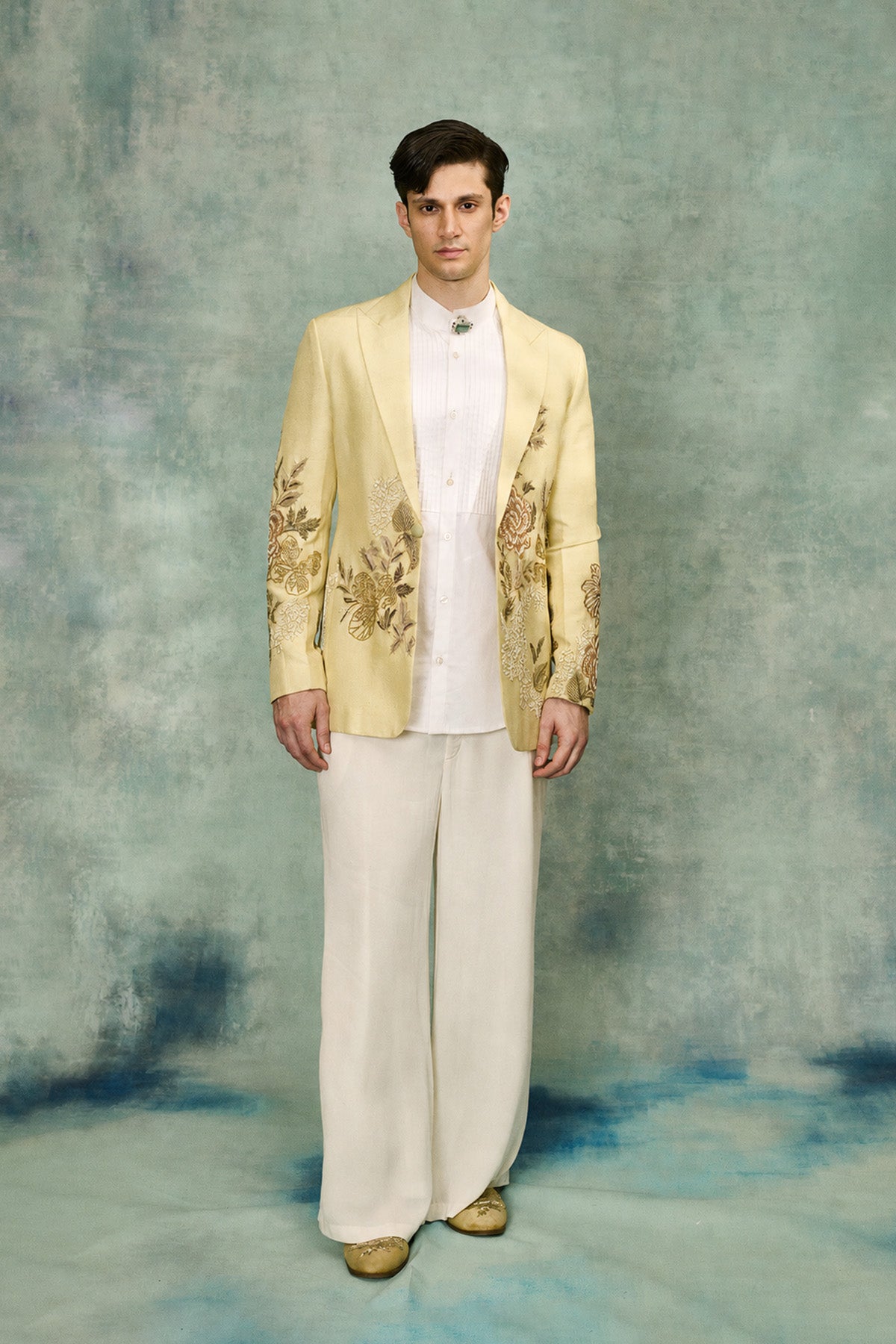 IVORY SUITING FABRIC JACKET