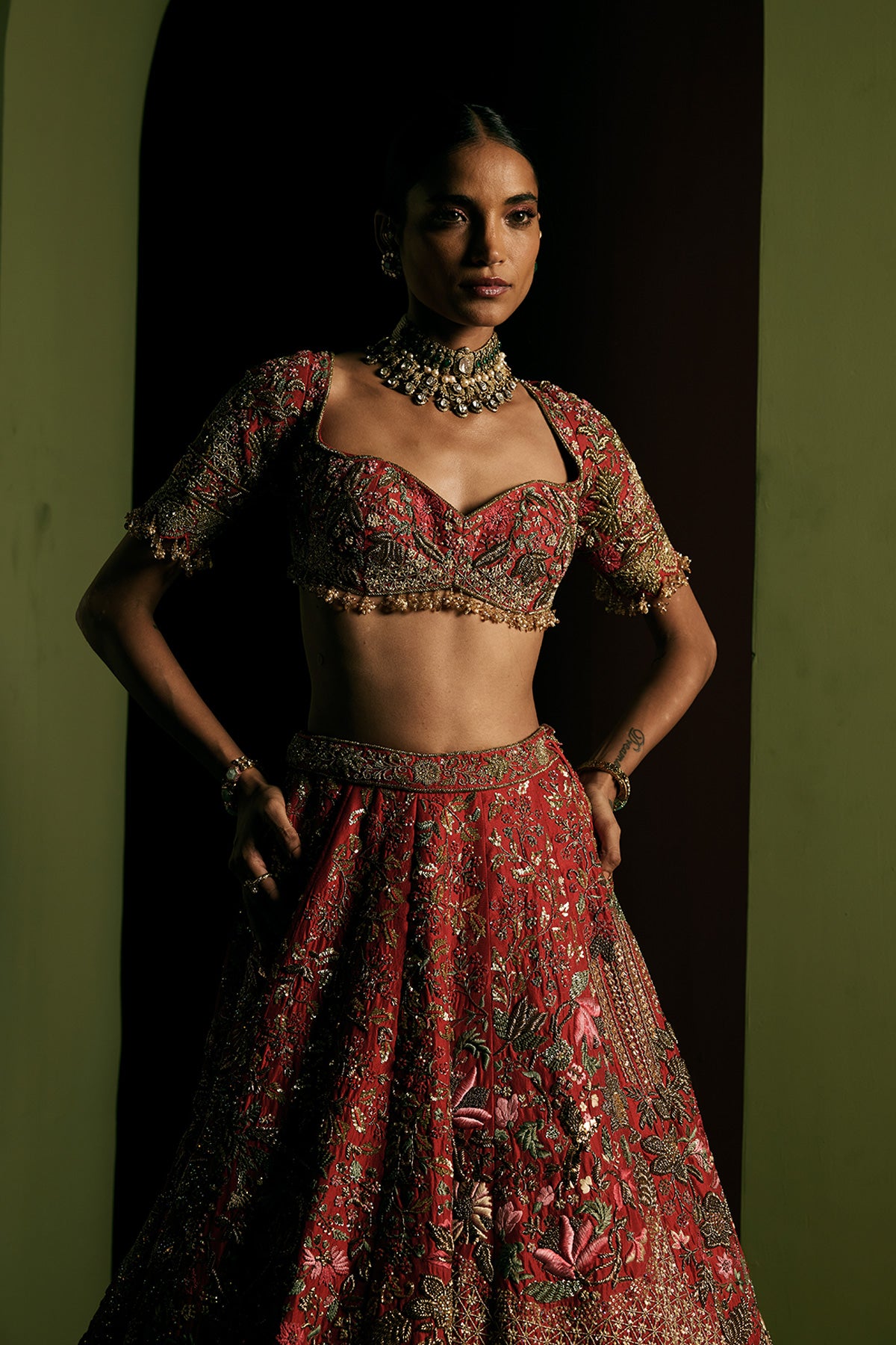Red Royale Bridal Lehenga Set