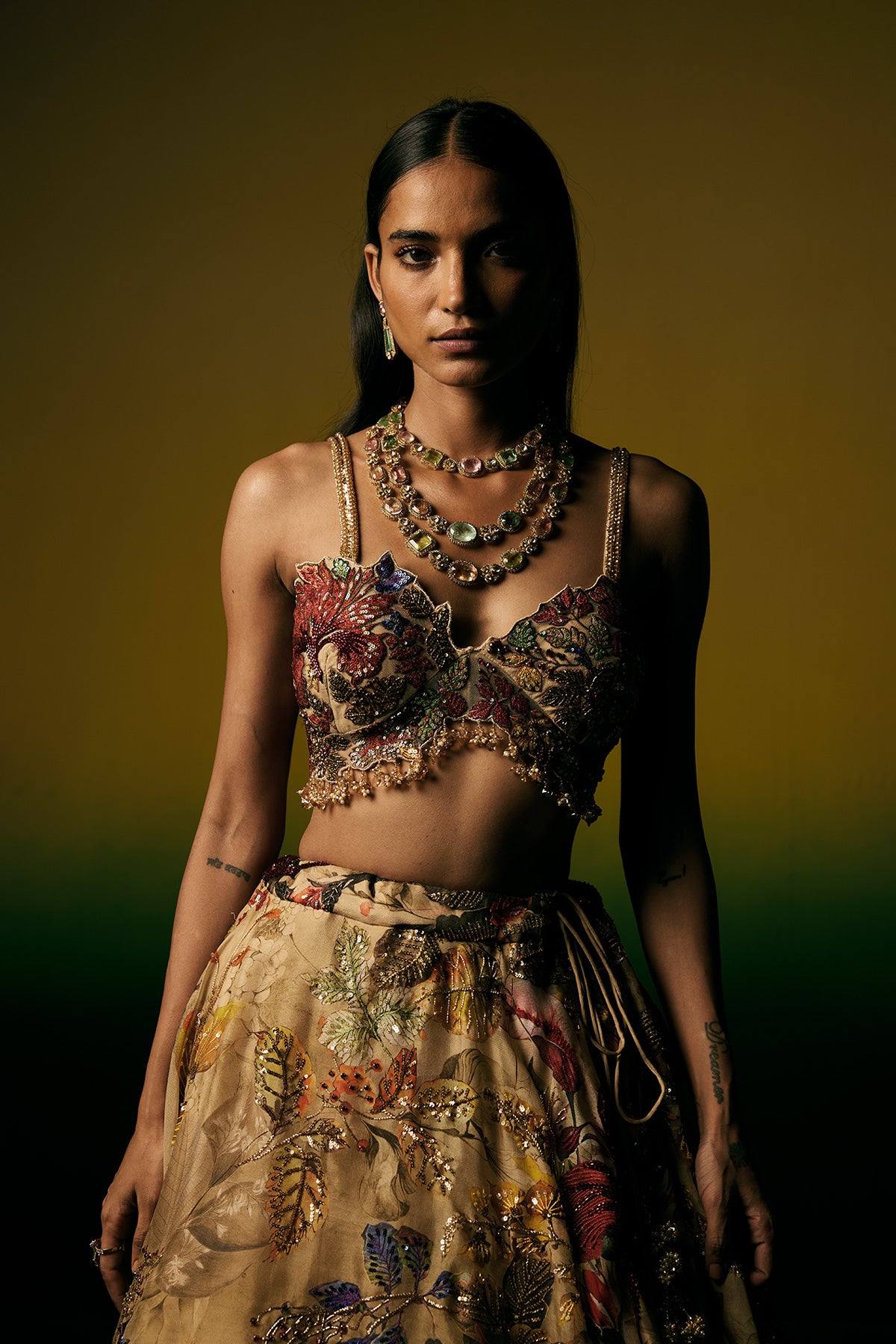 Floral Grace Printed Lehenga Set