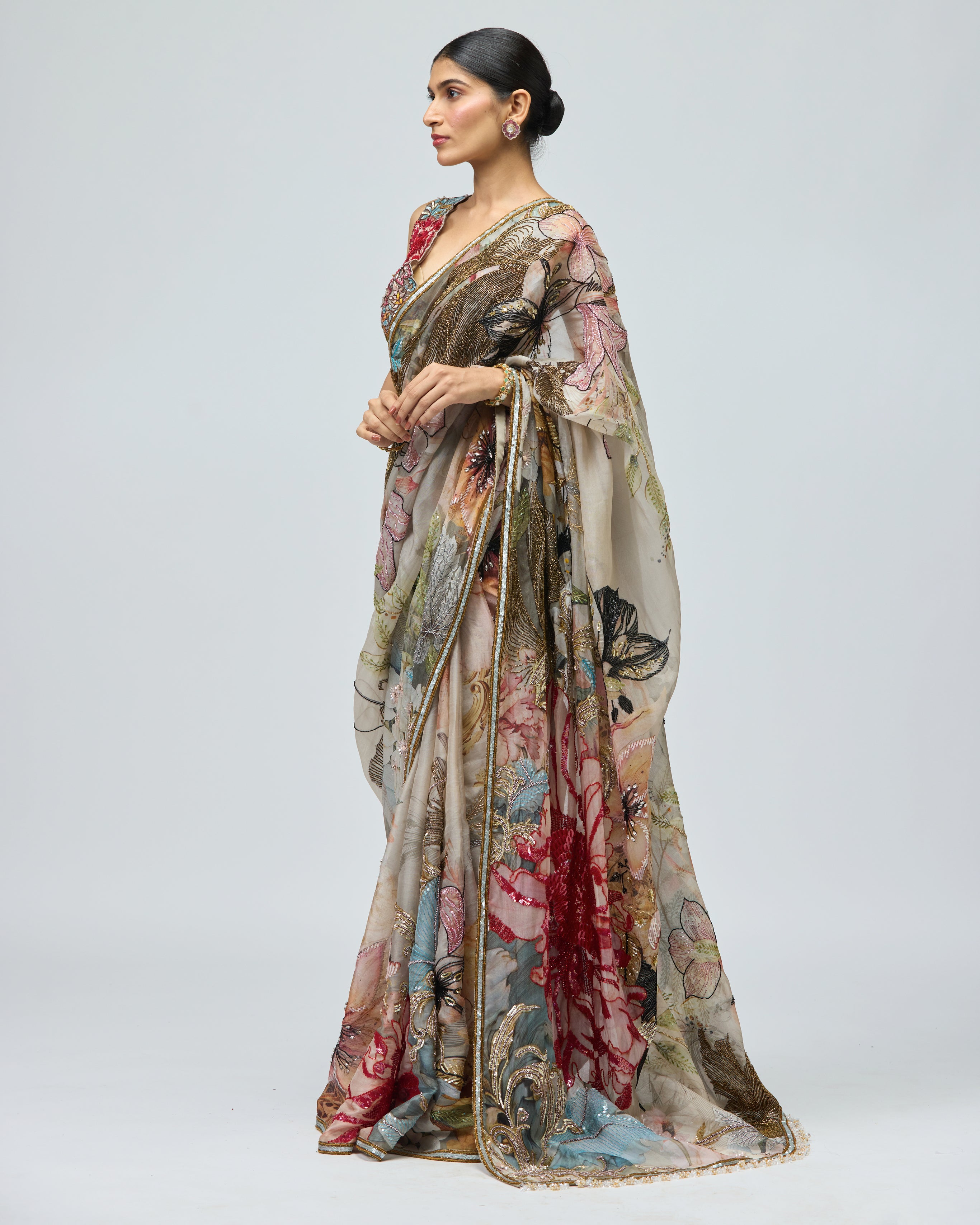 NATURE PRINTED SAREE