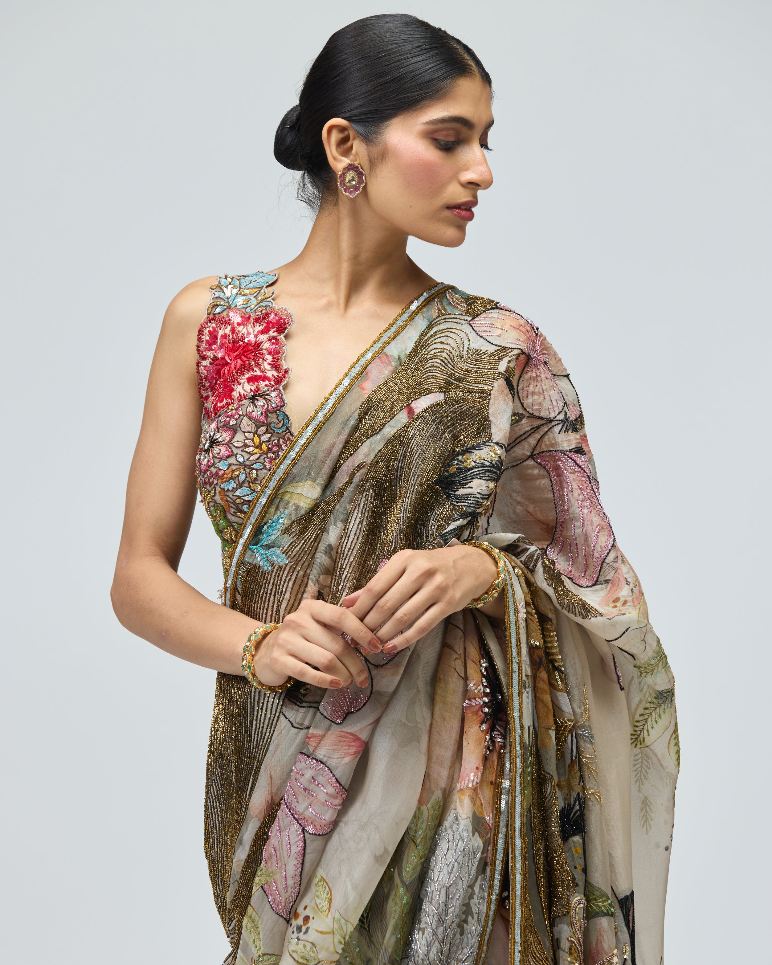 NATURE PRINTED SAREE