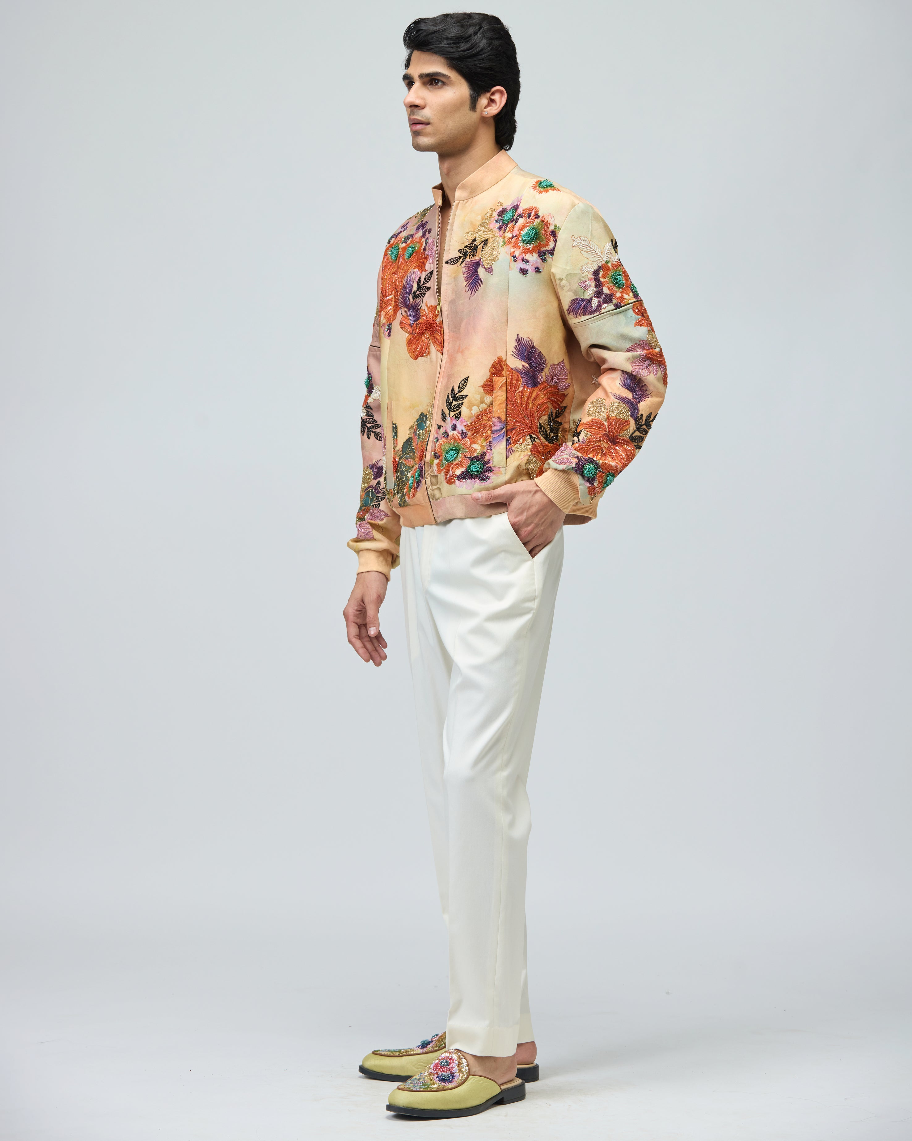 LIGHT PINK BOMBER JACKET SET